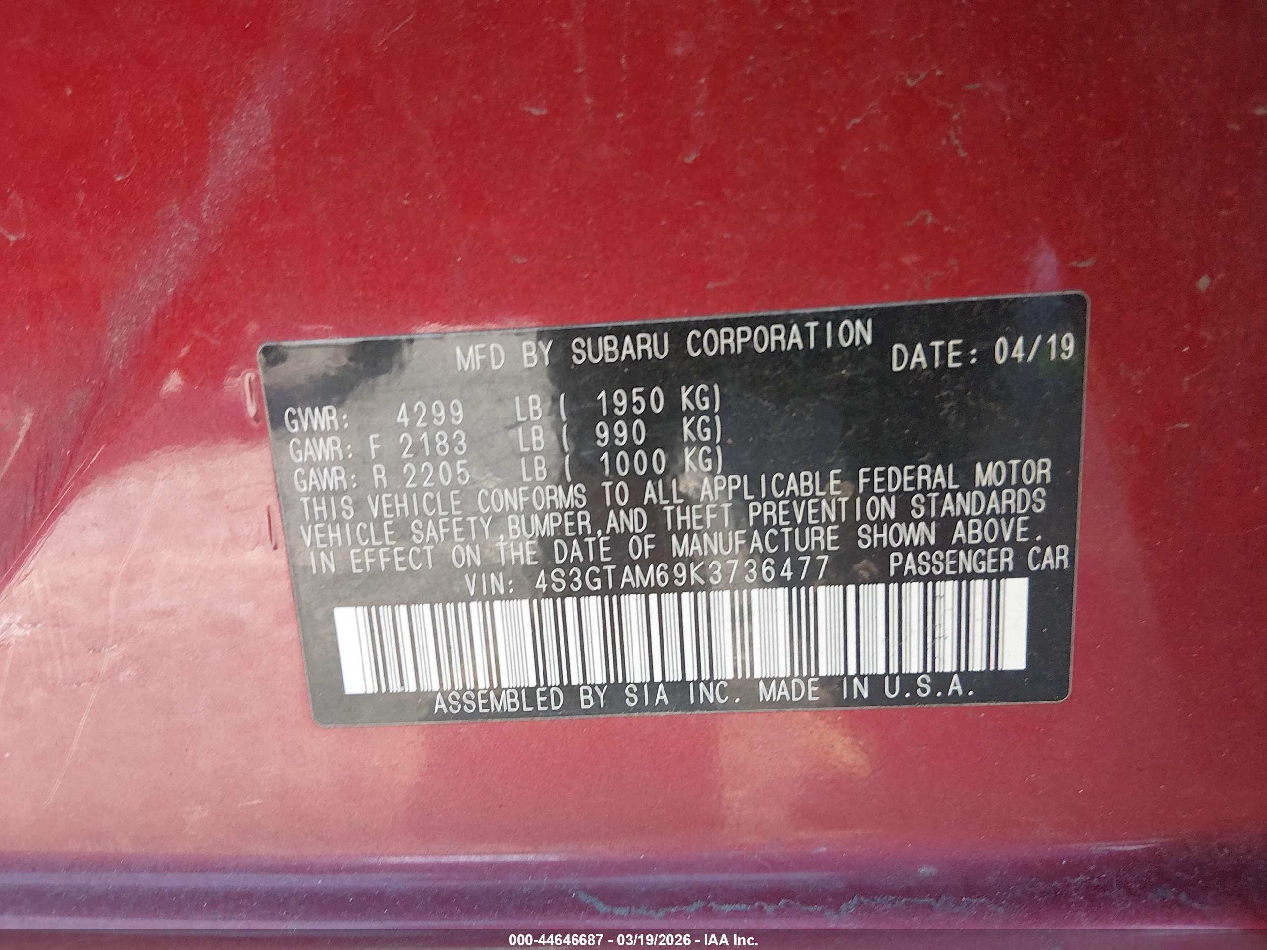 SUBARU IMPREZA image 9