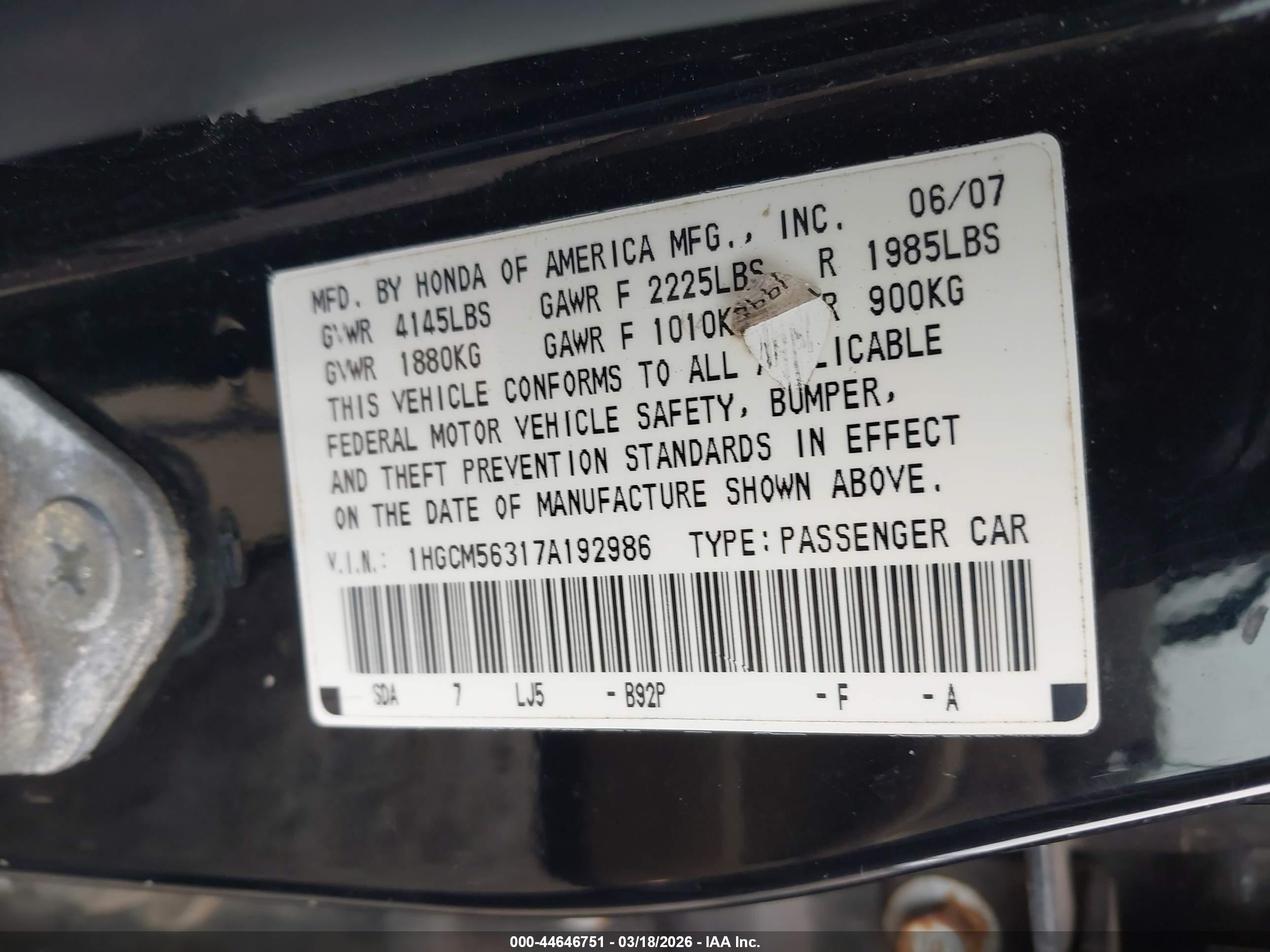 HONDA ACCORD image 9