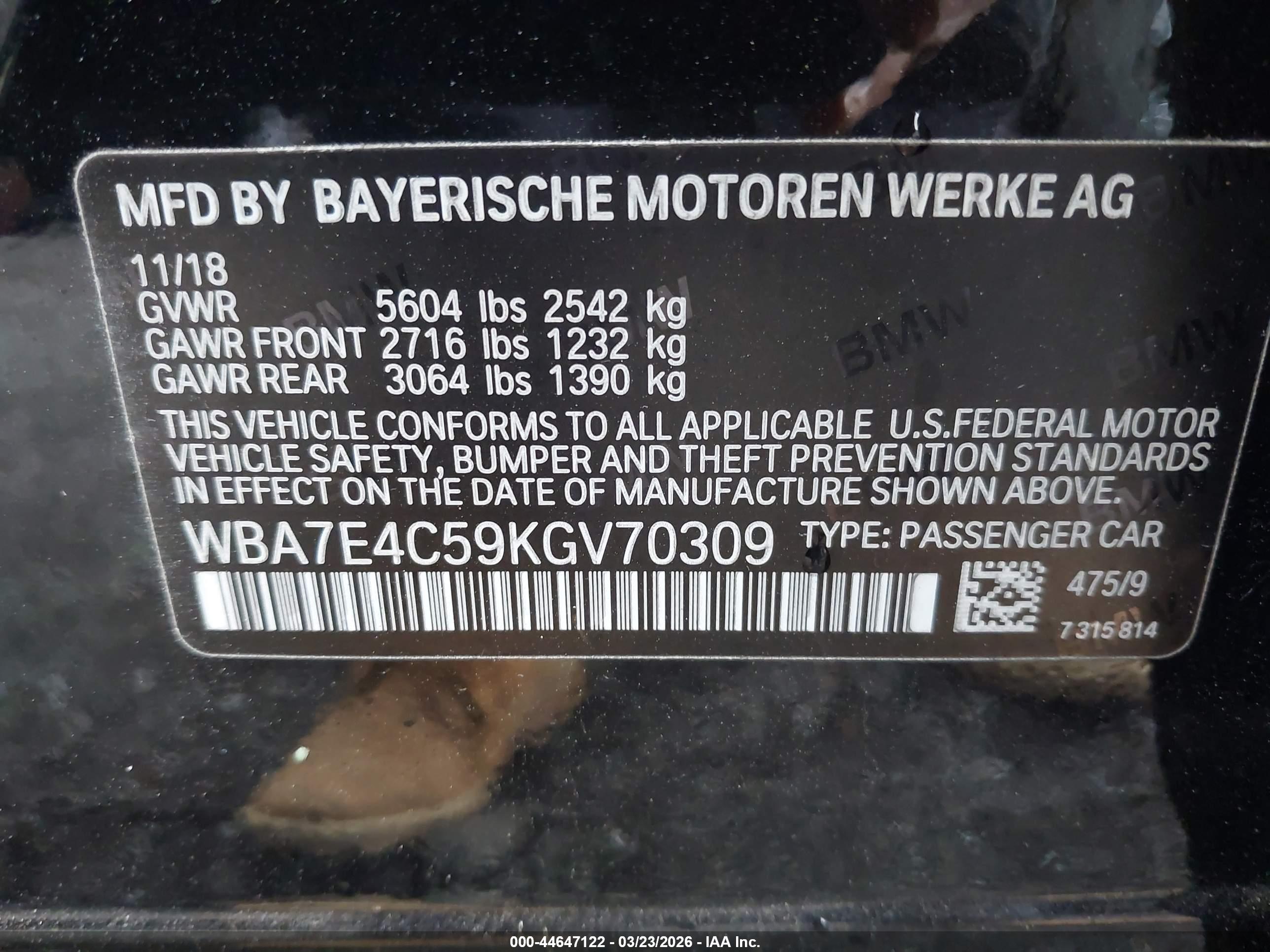 BMW 740I image 9