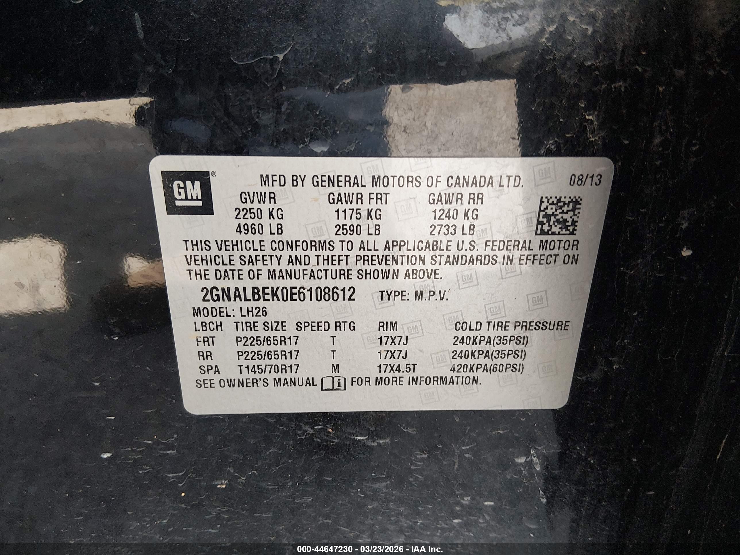 CHEVROLET EQUINOX image 9