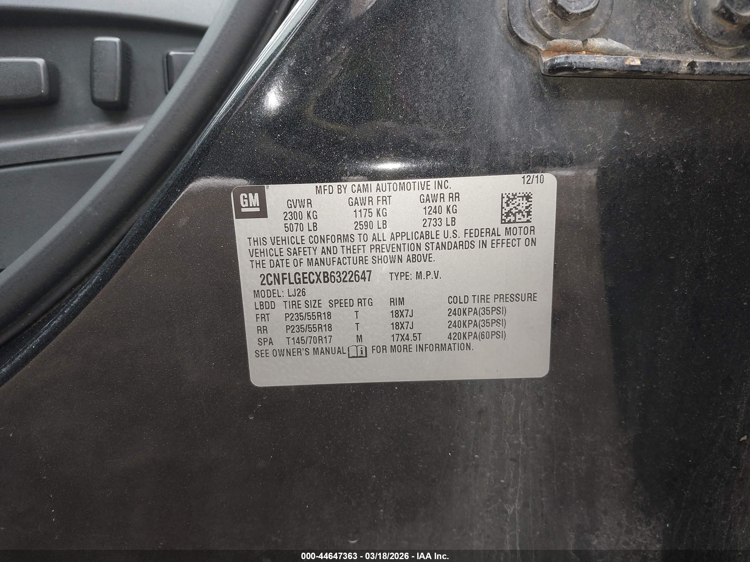 CHEVROLET EQUINOX image 9