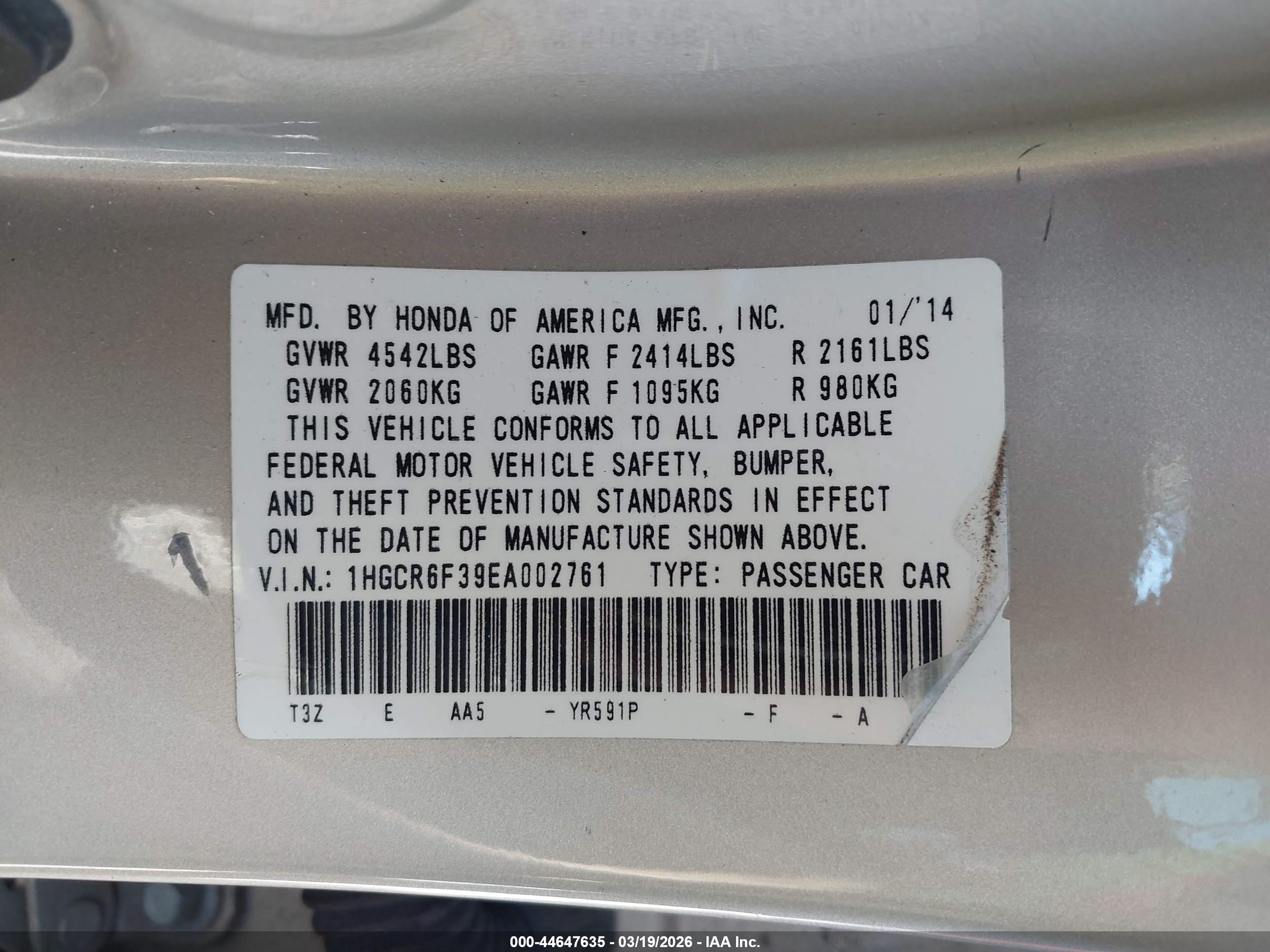 HONDA ACCORD image 9