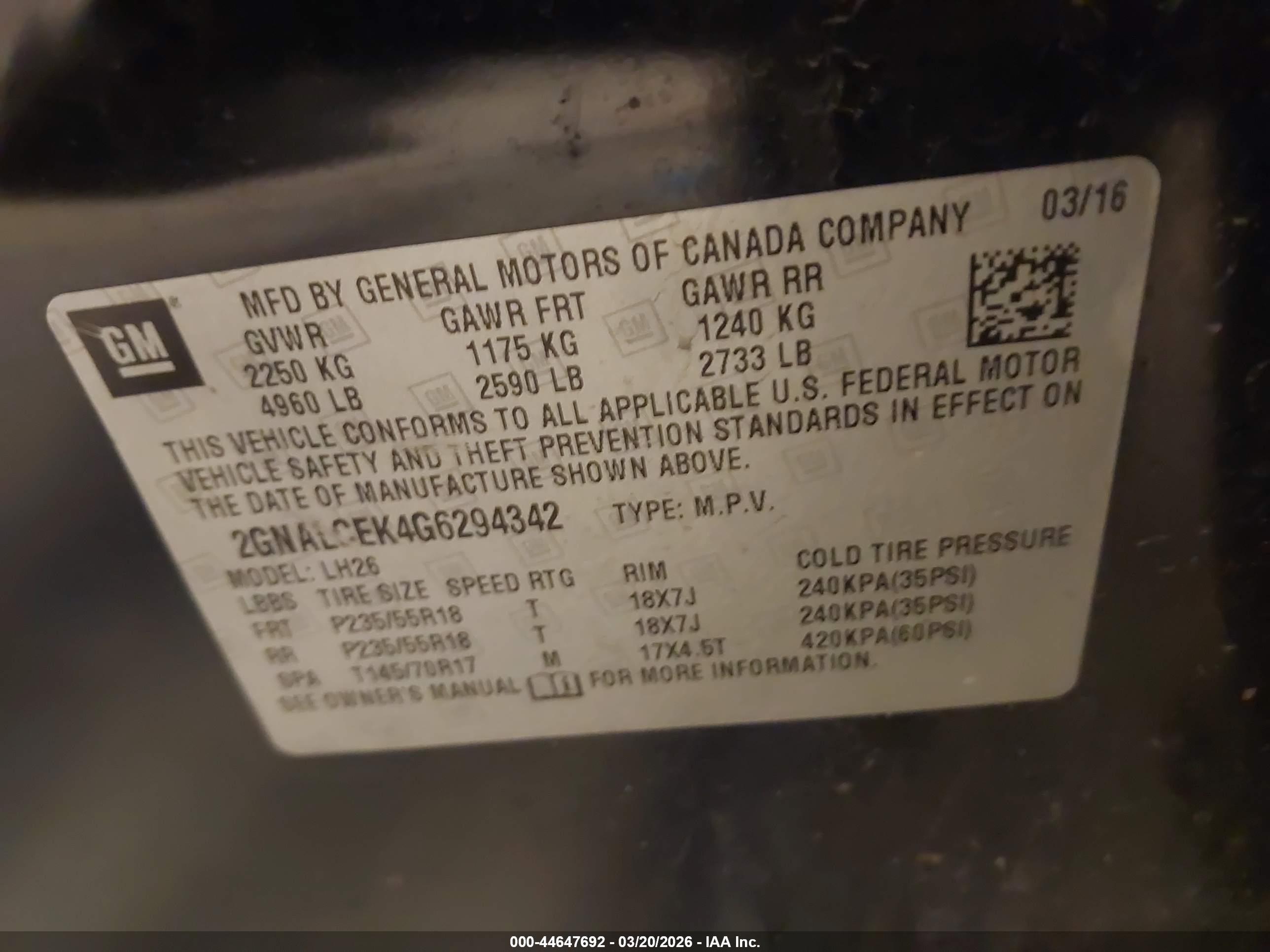 CHEVROLET EQUINOX image 9