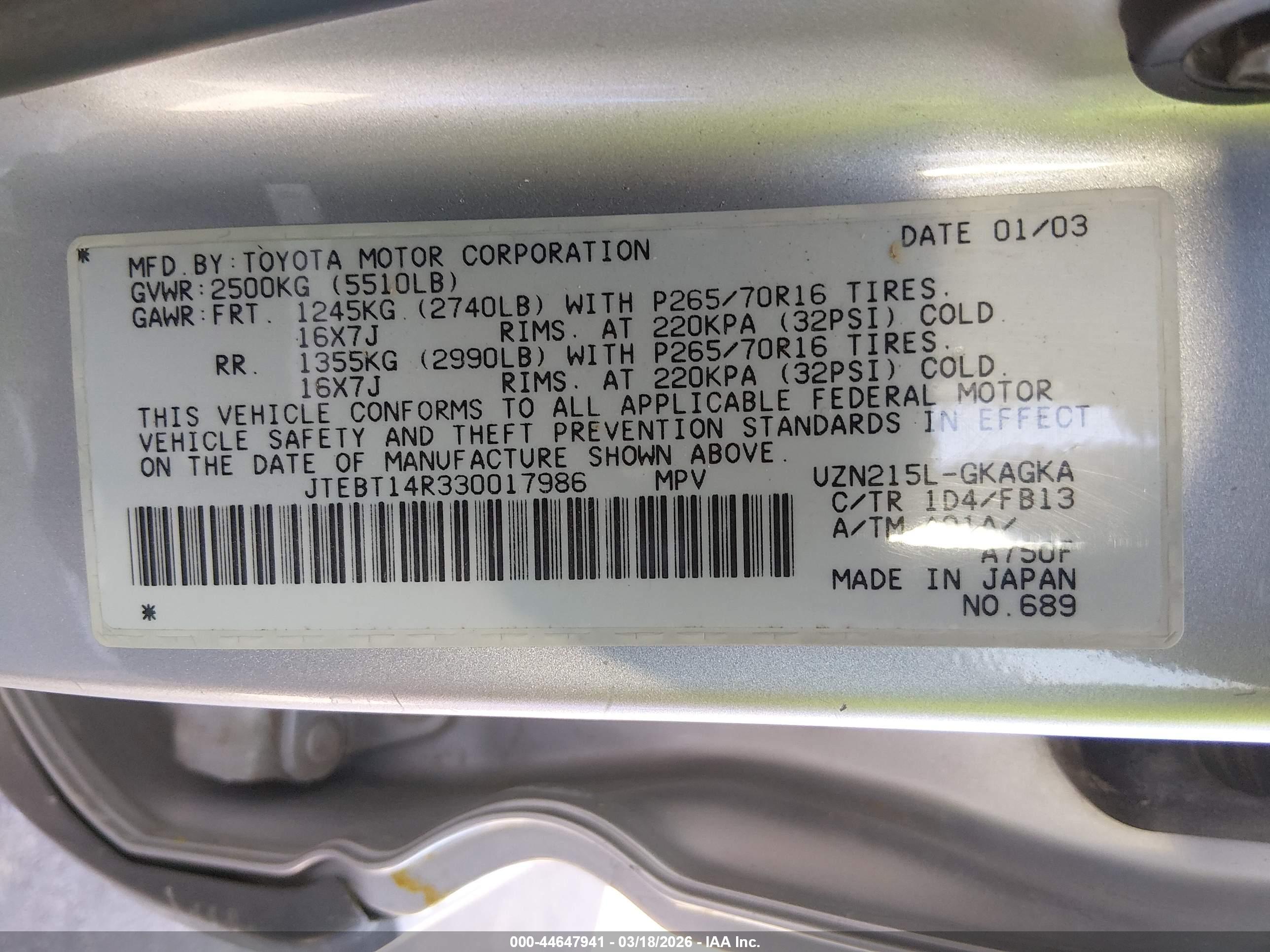 TOYOTA 4RUNNER image 9
