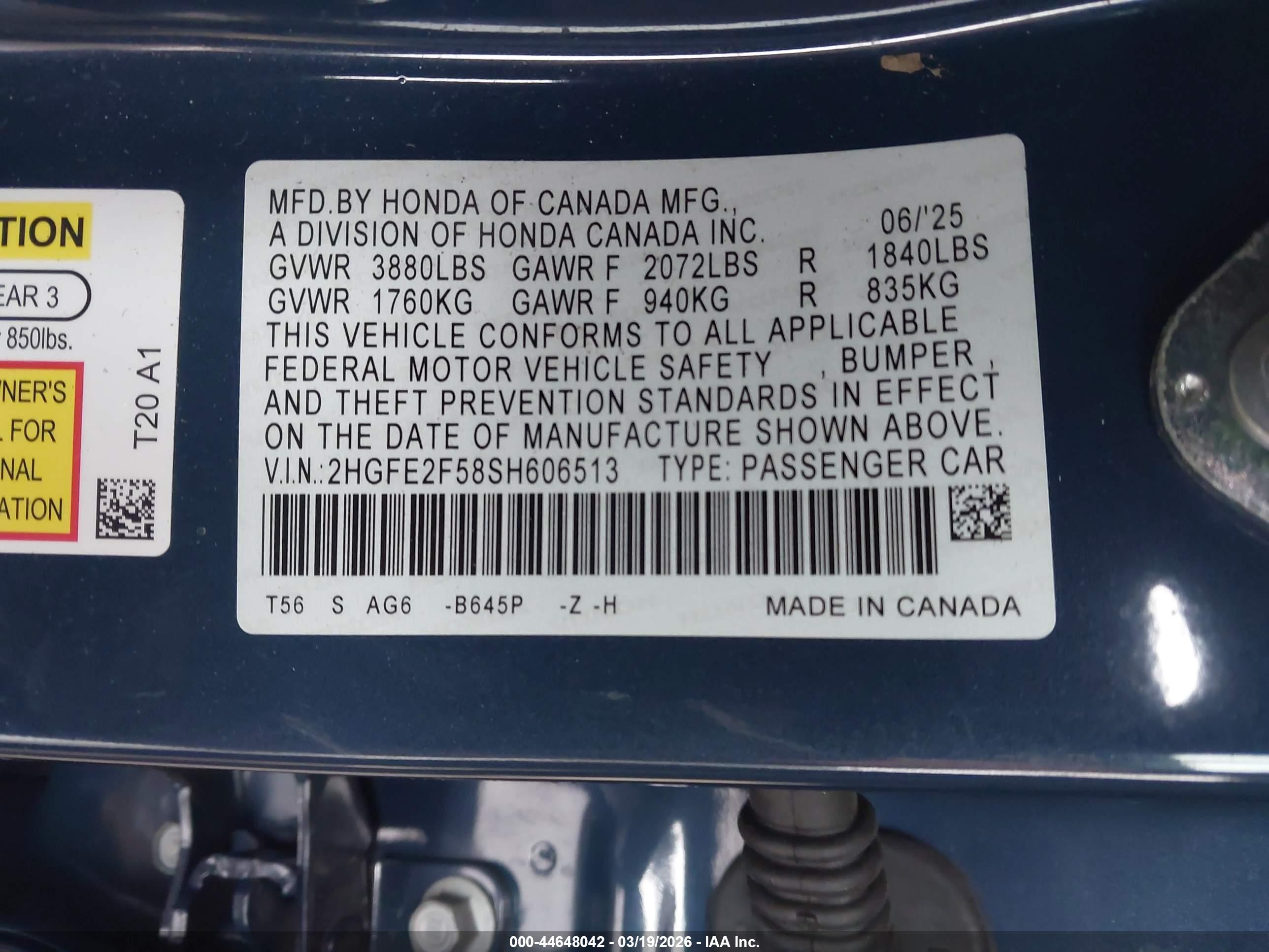HONDA CIVIC image 9