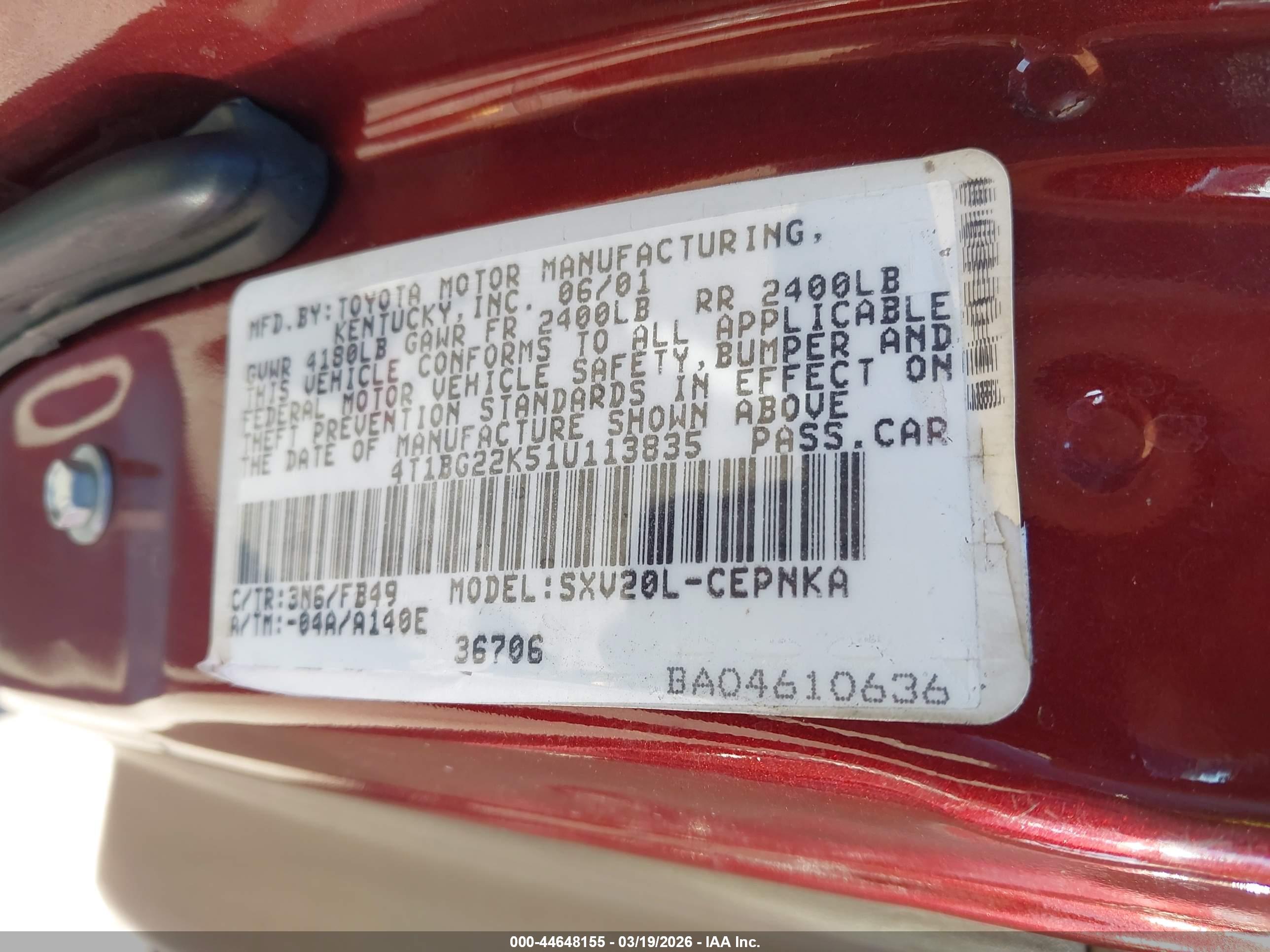 TOYOTA CAMRY image 9