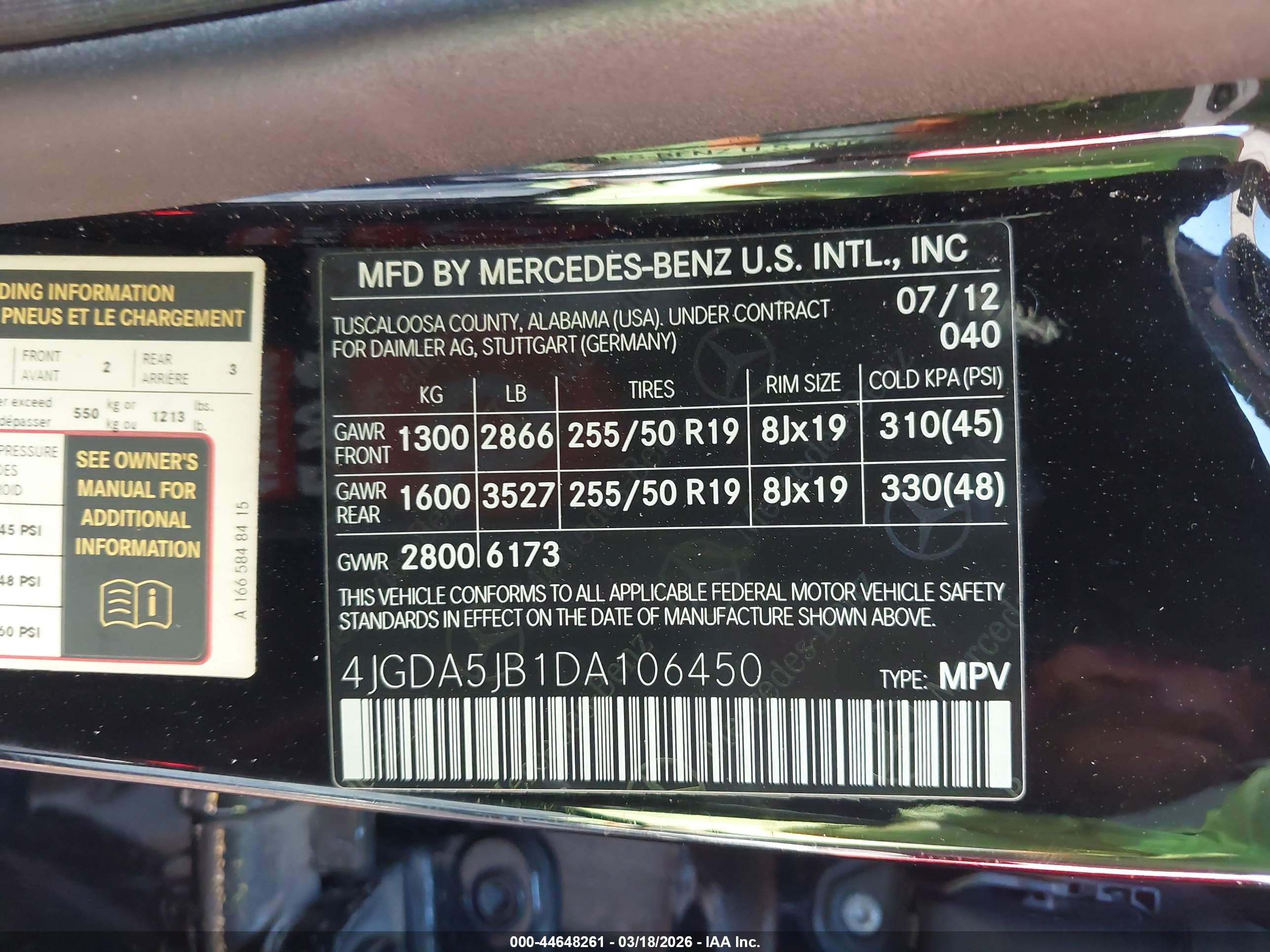 MERCEDES-BENZ ML image 9