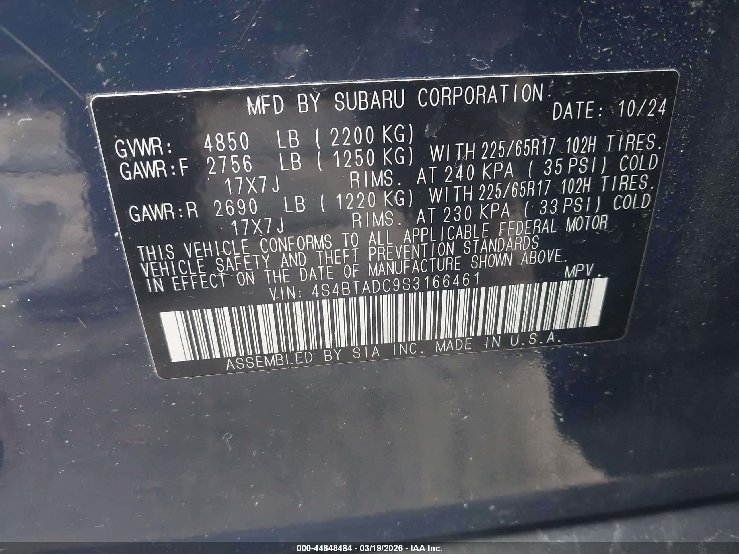 SUBARU OUTBACK image 9