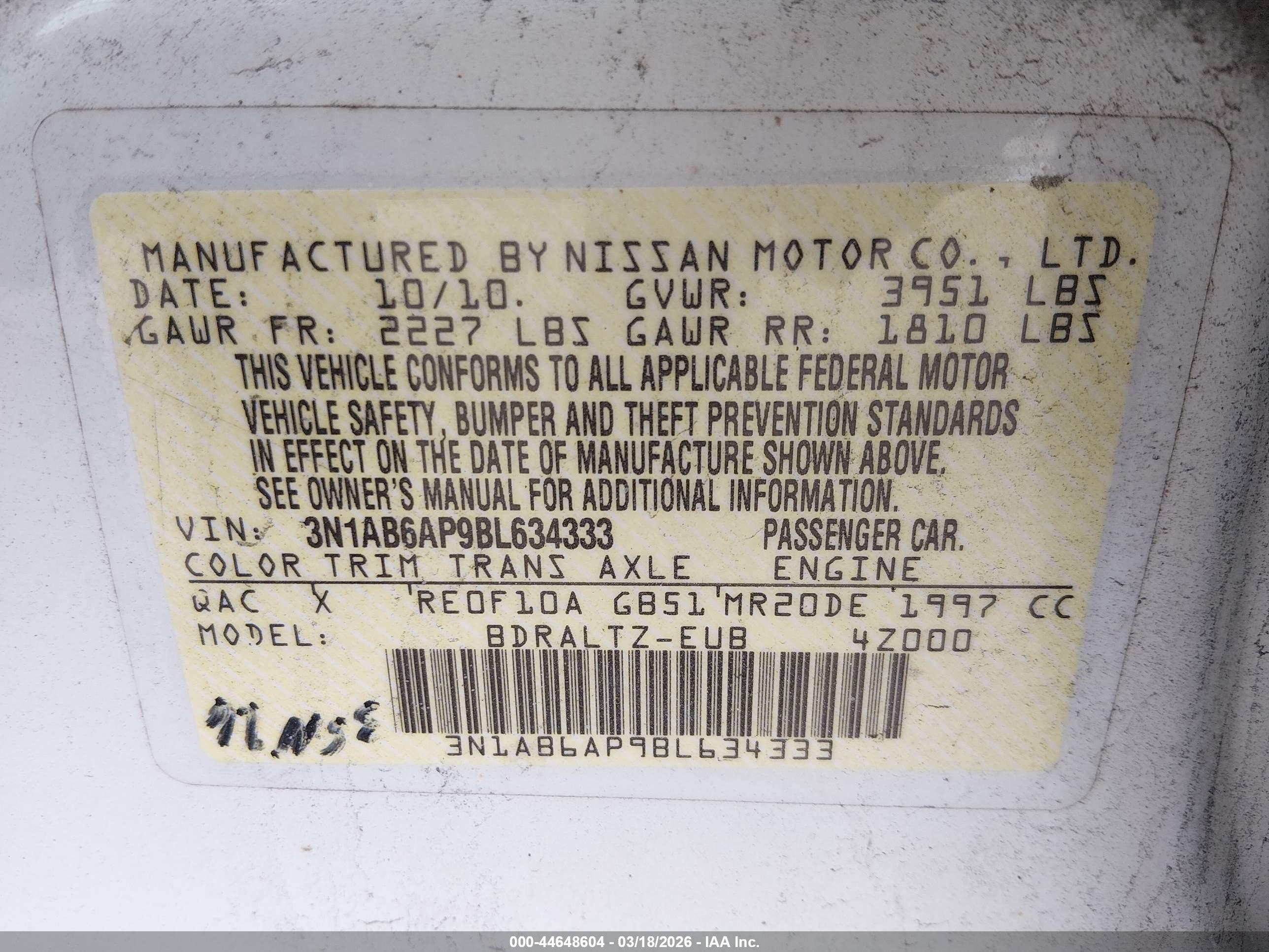 NISSAN SENTRA image 9