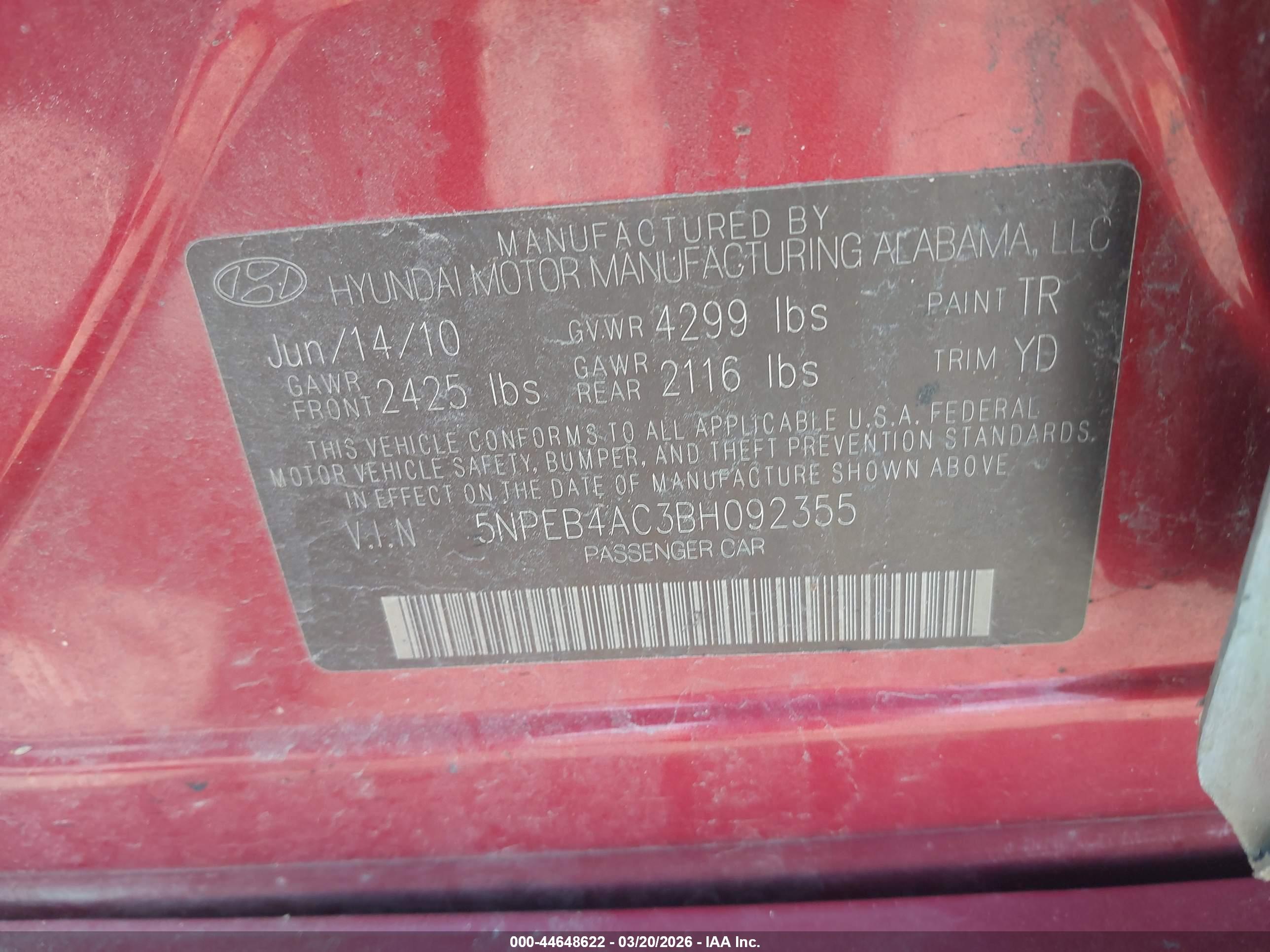 HYUNDAI SONATA image 9