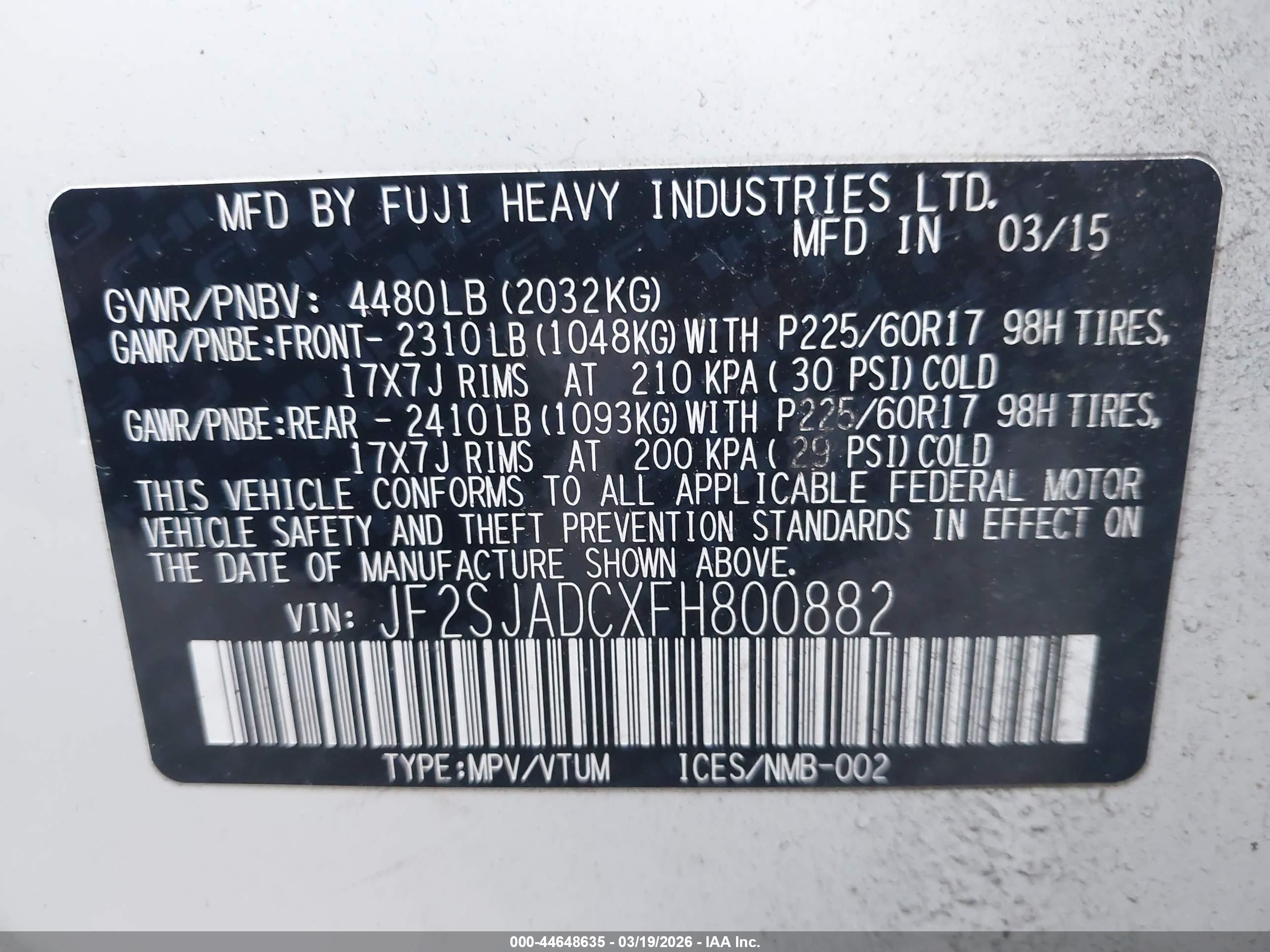 SUBARU FORESTER image 9