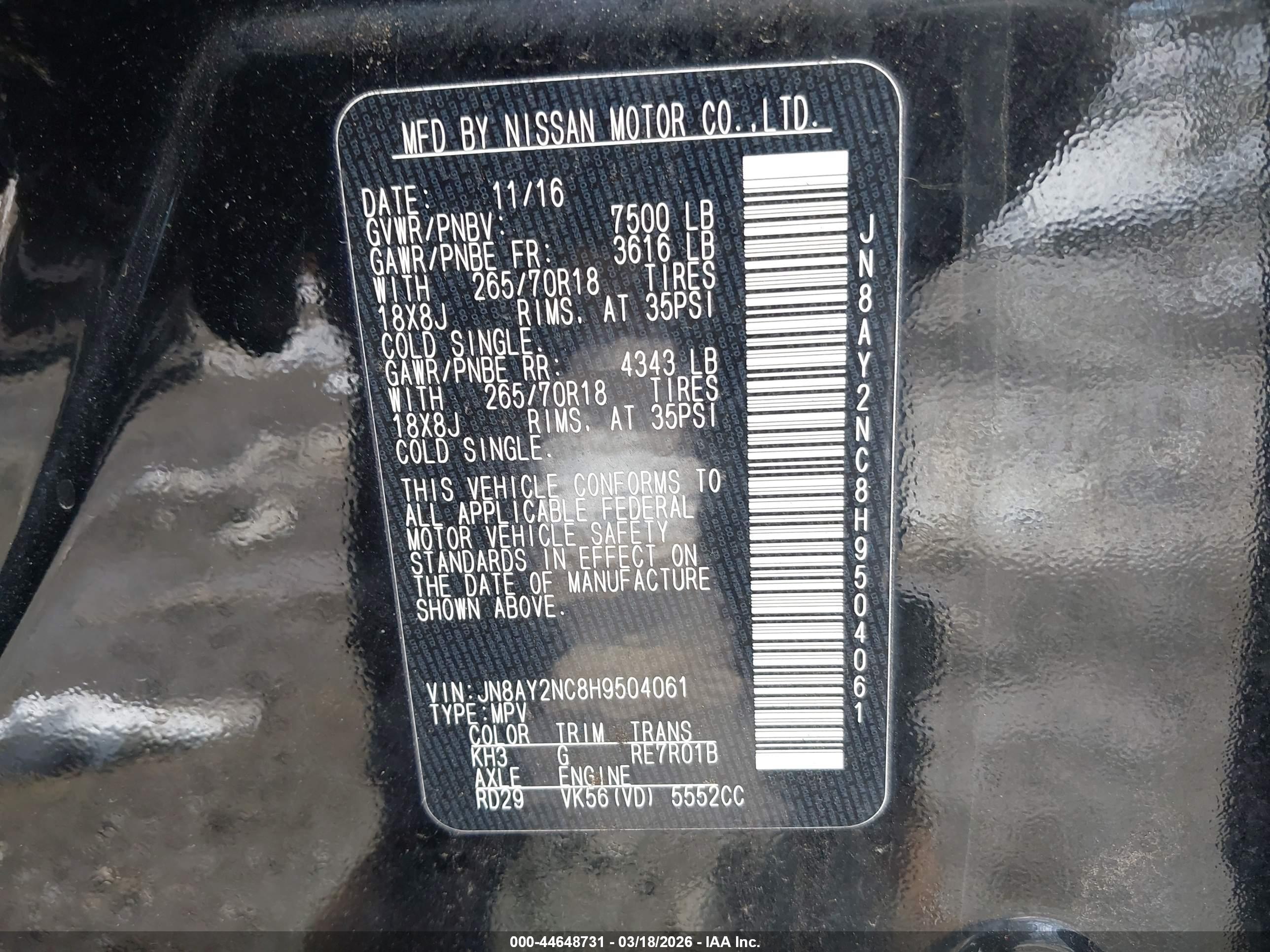 NISSAN ARMADA image 9