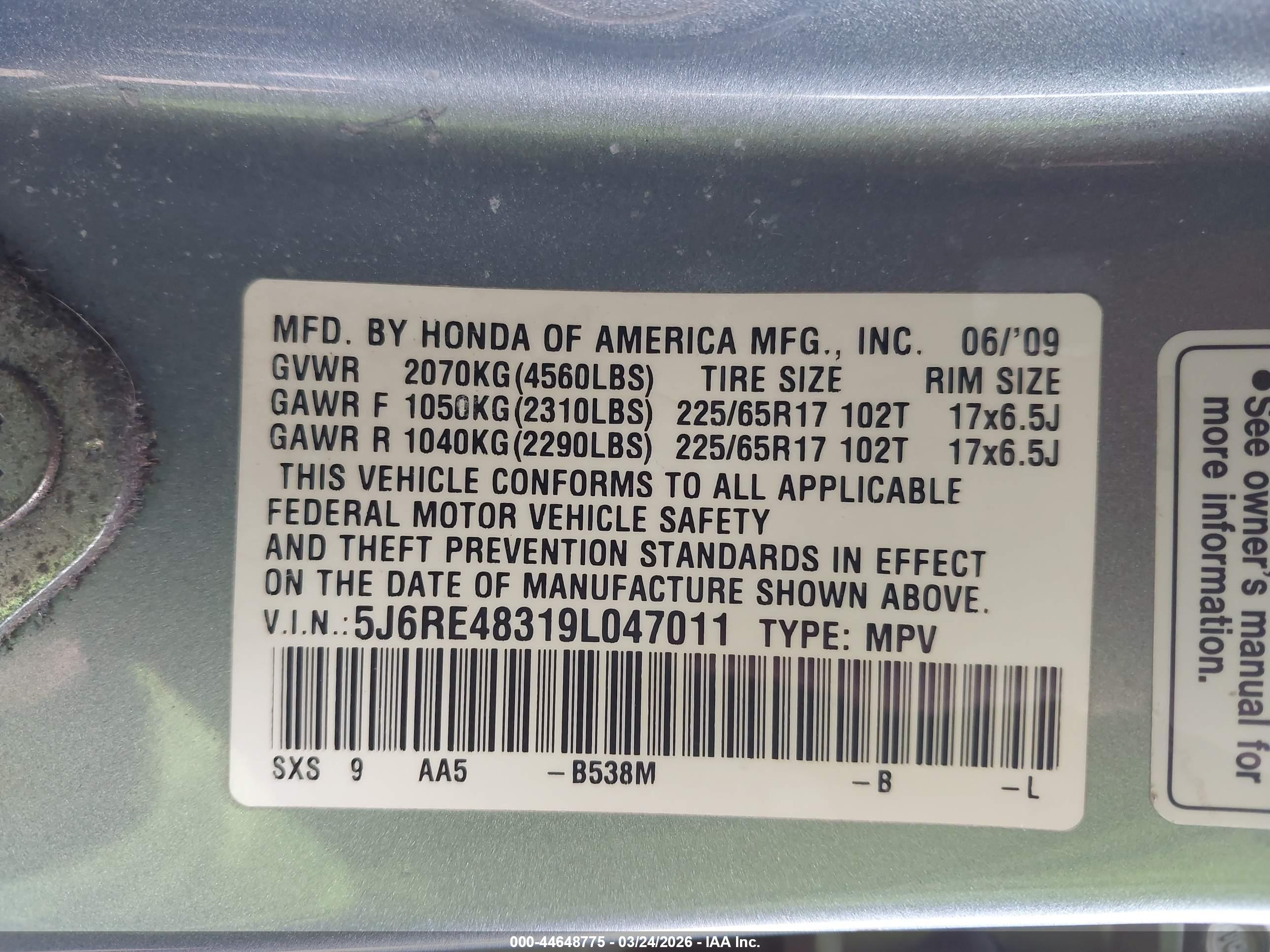 HONDA CR-V image 9