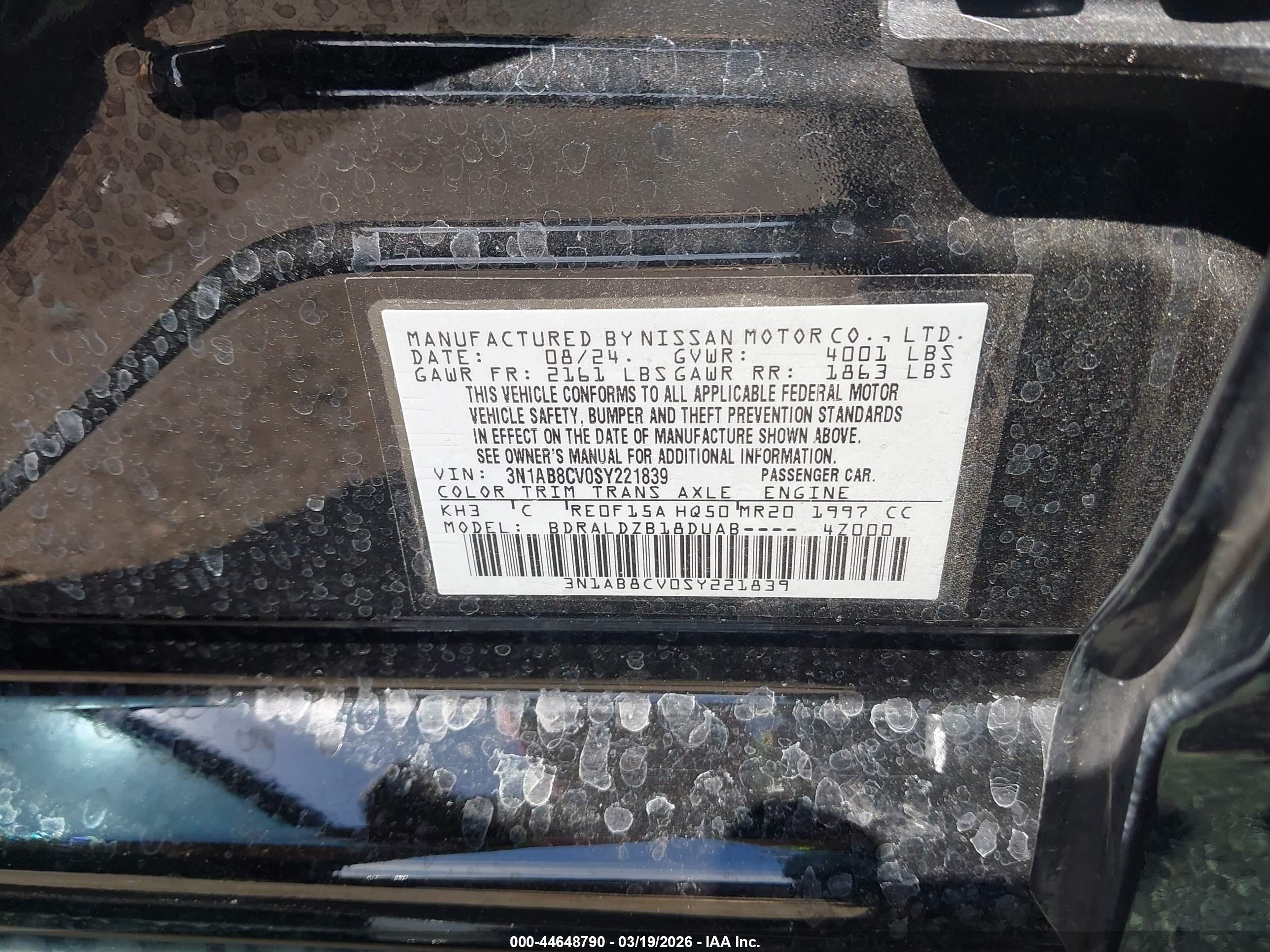 NISSAN SENTRA image 9
