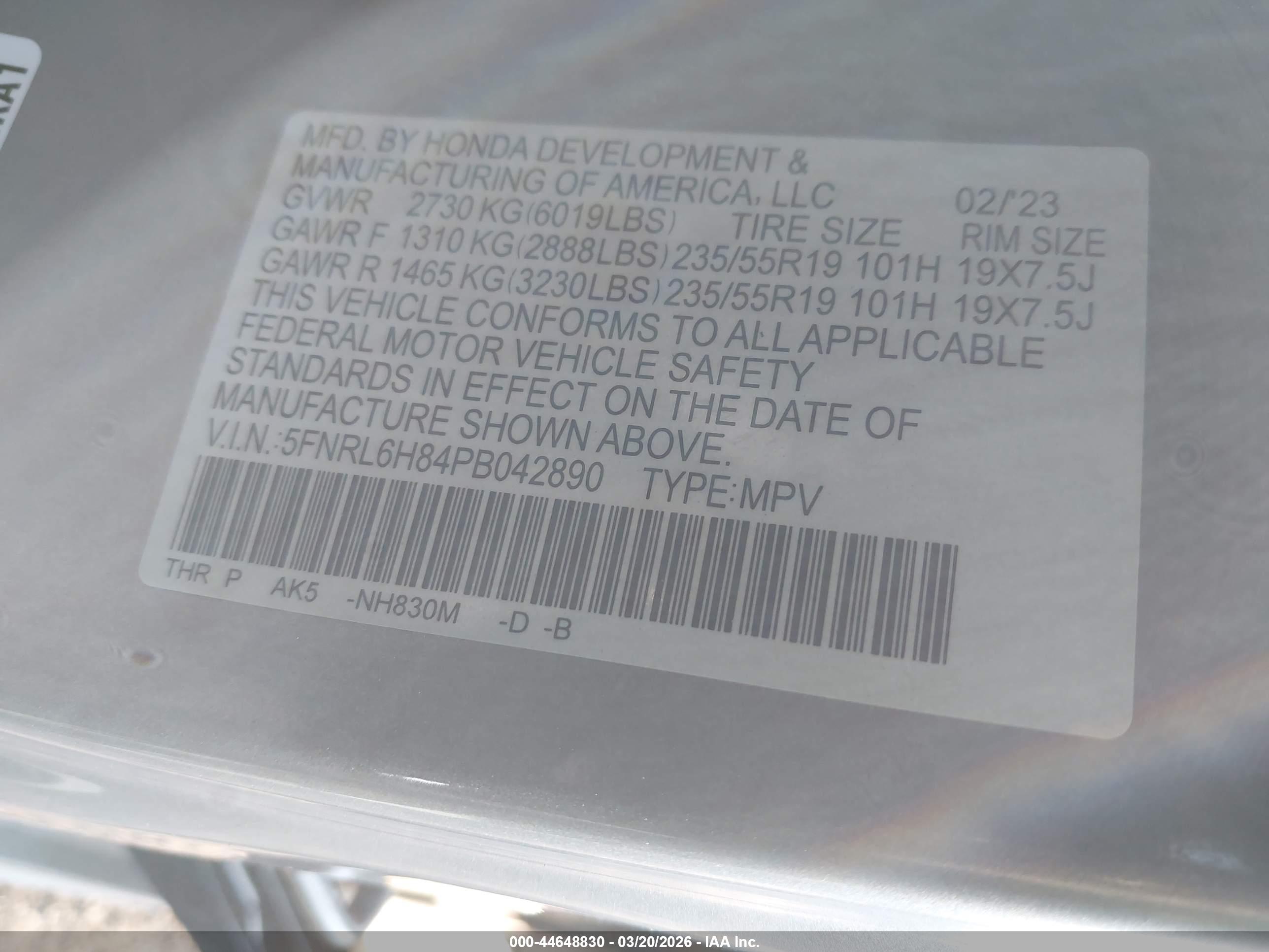 HONDA ODYSSEY image 9