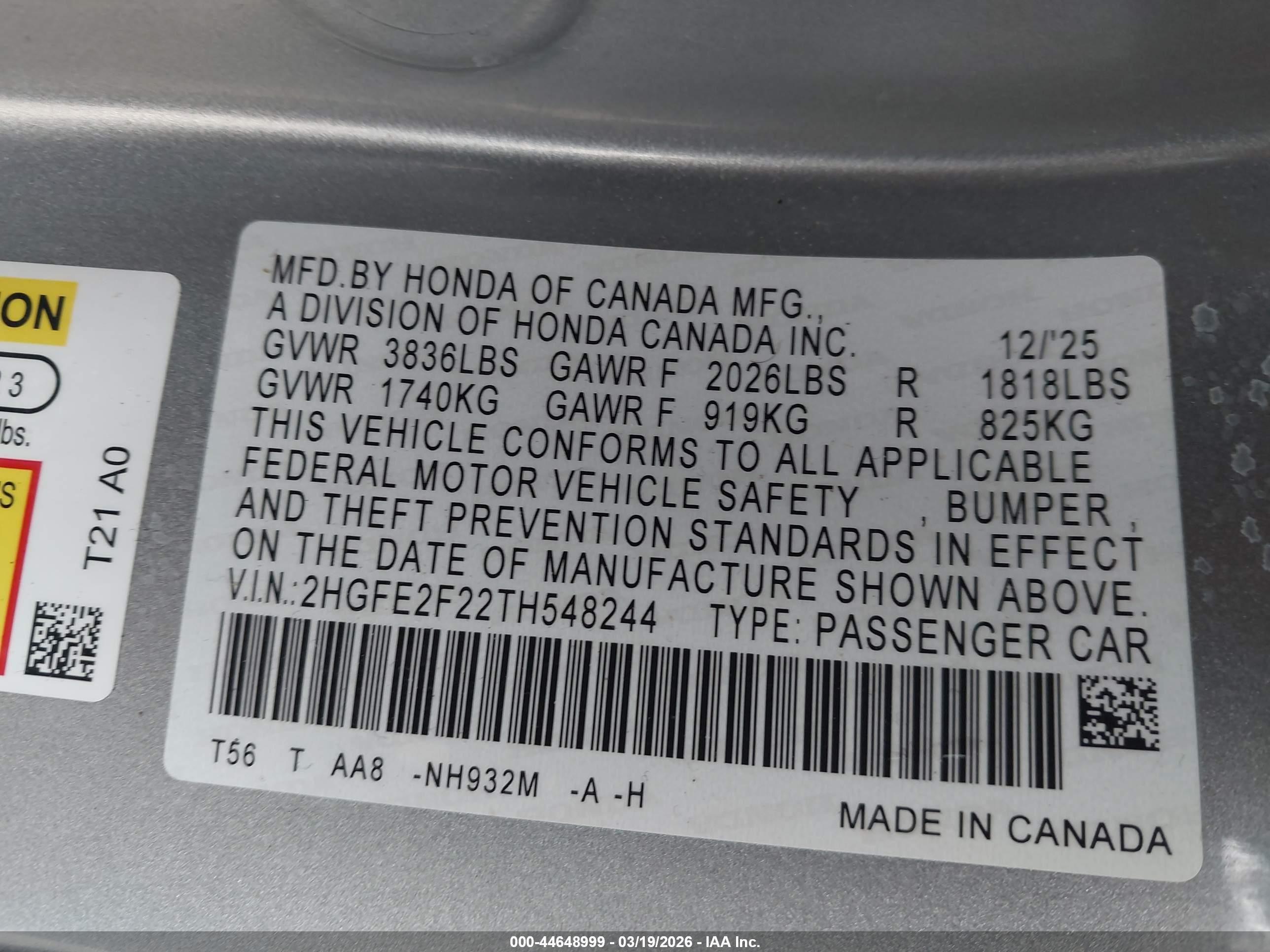 HONDA CIVIC image 9