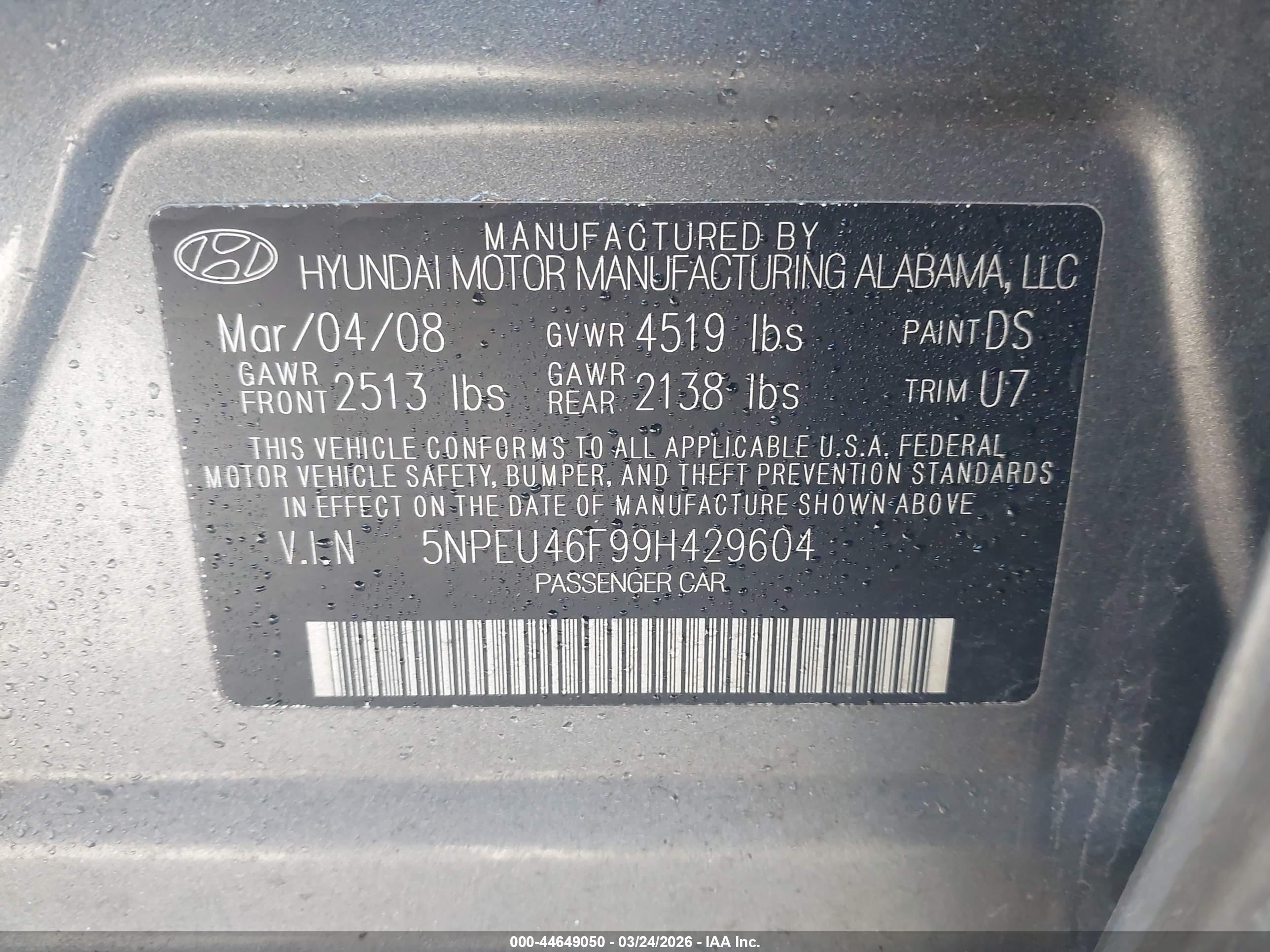 HYUNDAI SONATA image 9