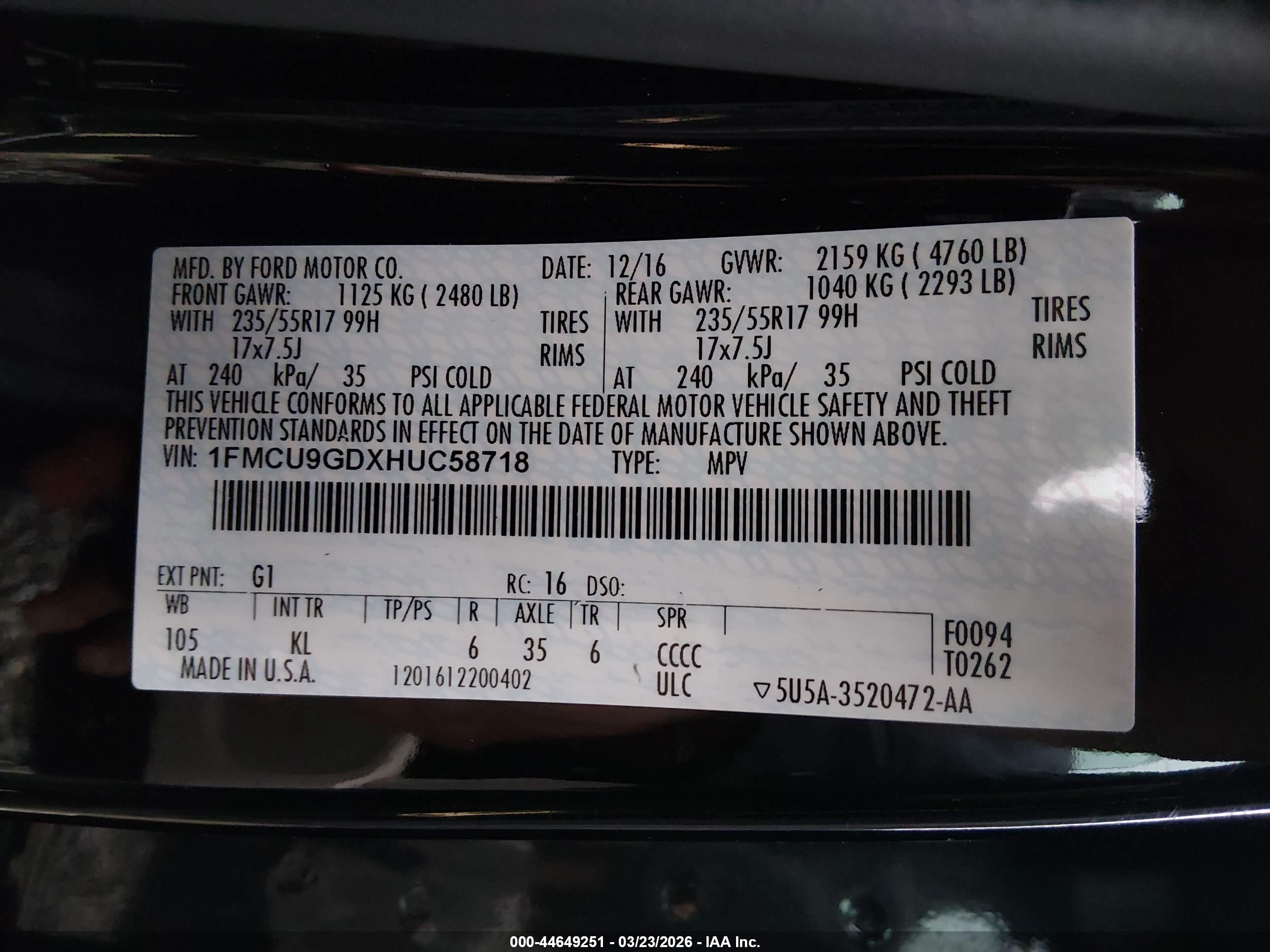 FORD ESCAPE image 9