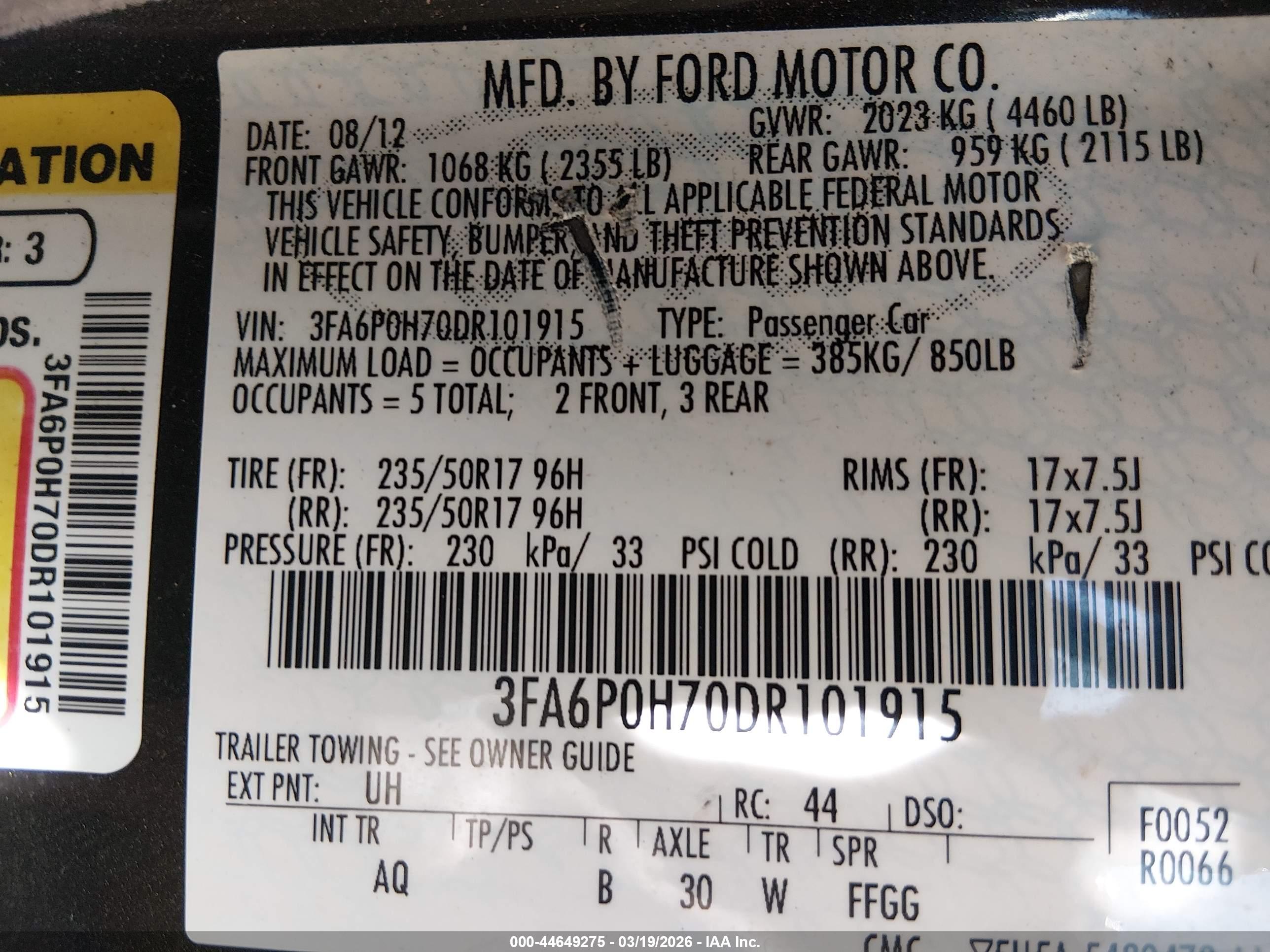 FORD FUSION image 9