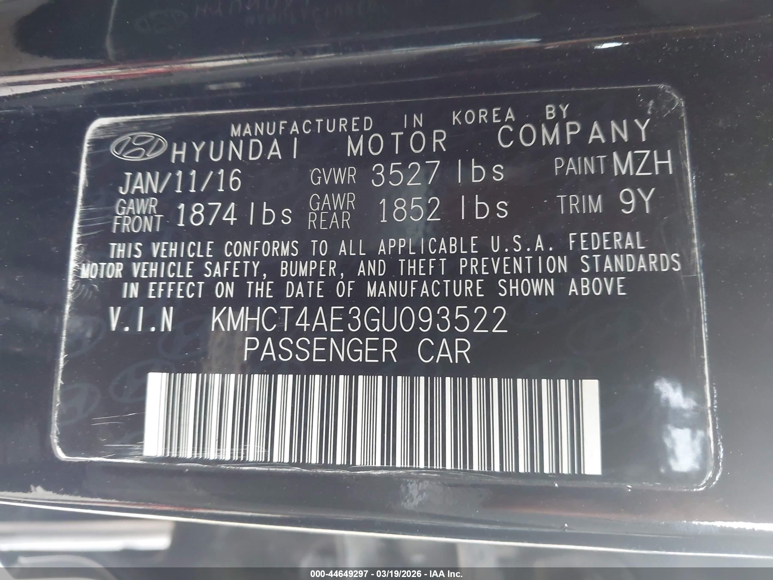 HYUNDAI ACCENT image 9