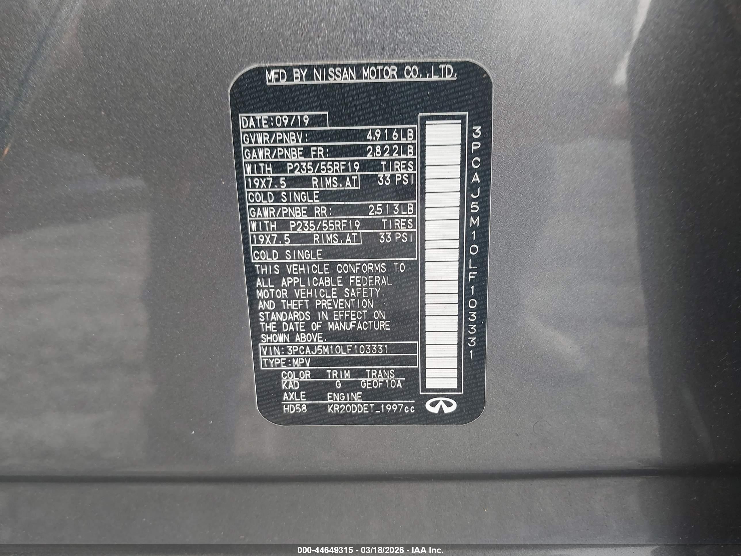 INFINITI QX50 image 9