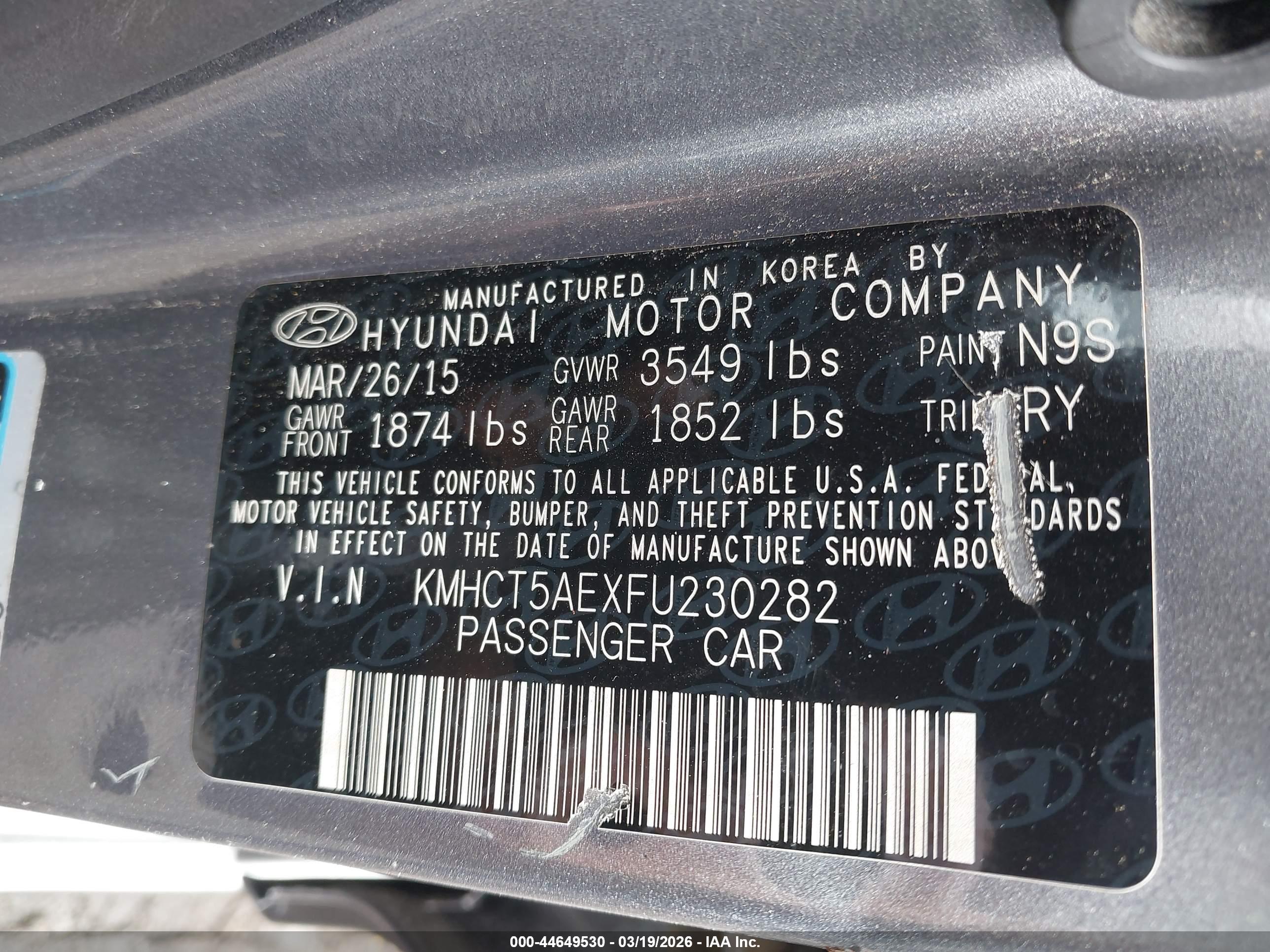 HYUNDAI ACCENT image 9
