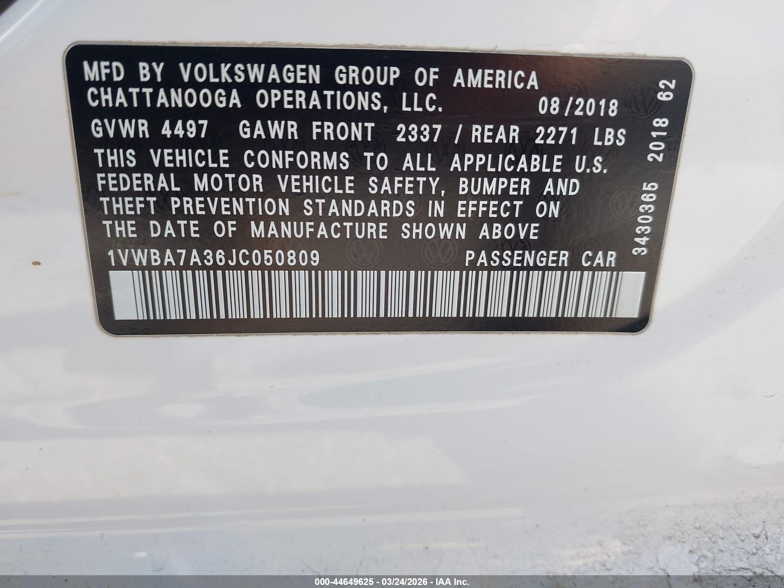 VOLKSWAGEN PASSAT image 9