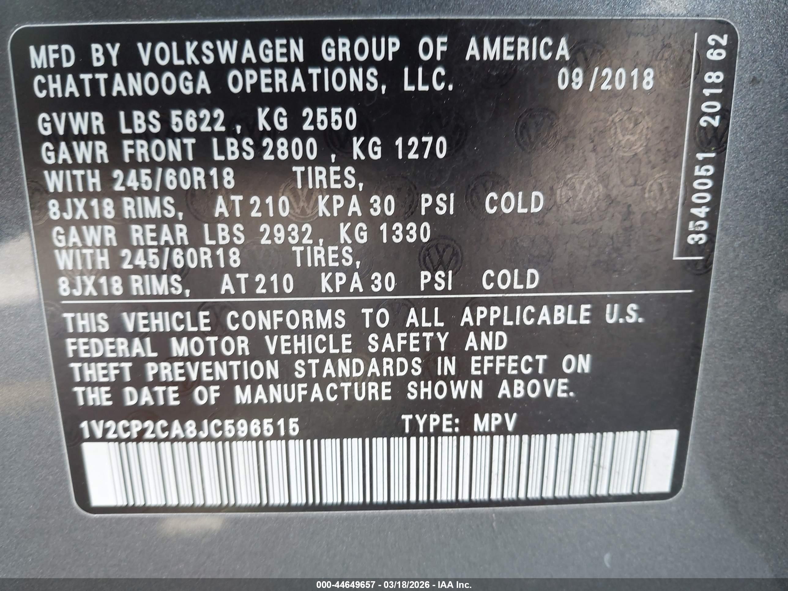 VOLKSWAGEN ATLAS image 9