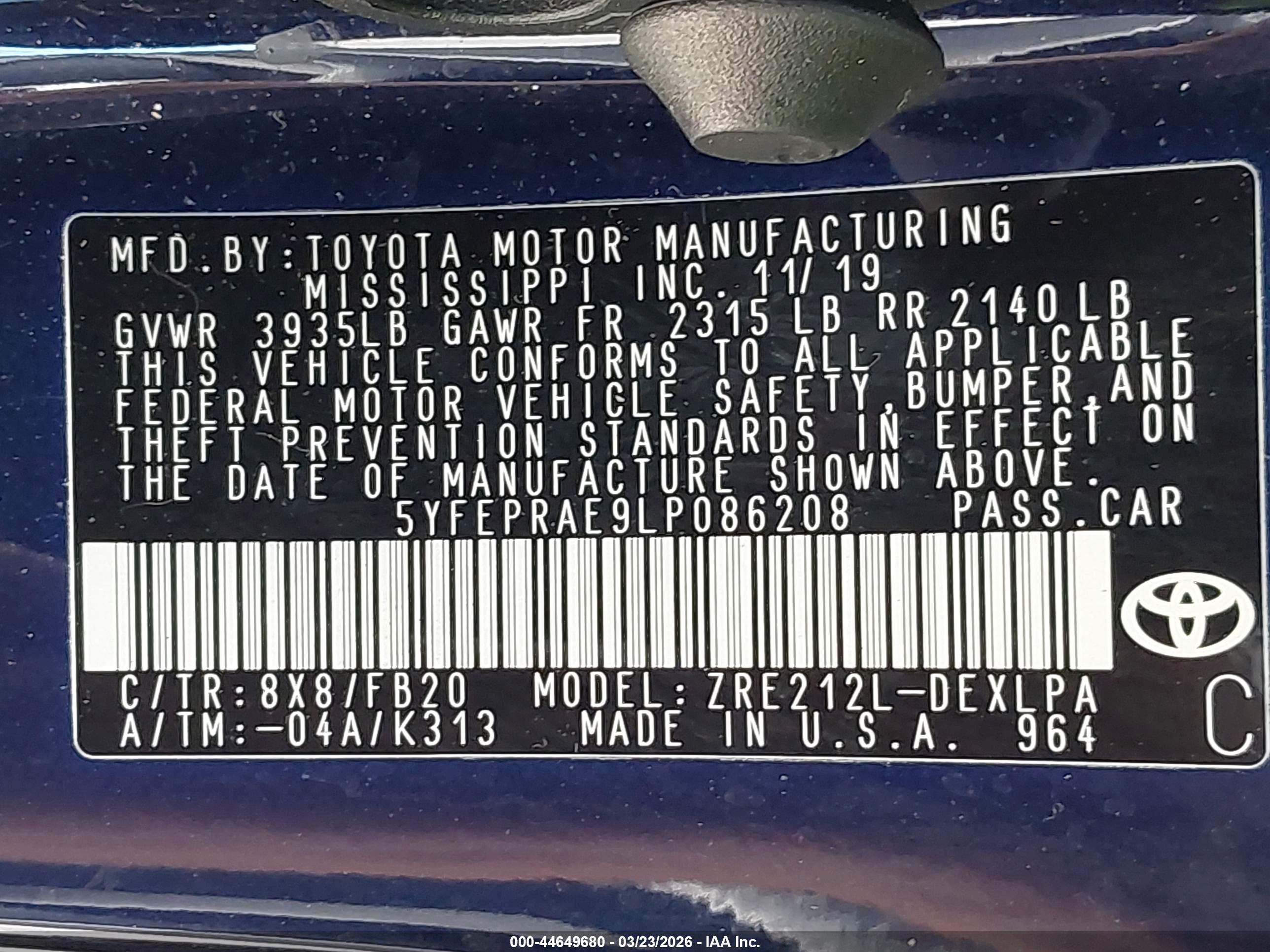 TOYOTA COROLLA image 9