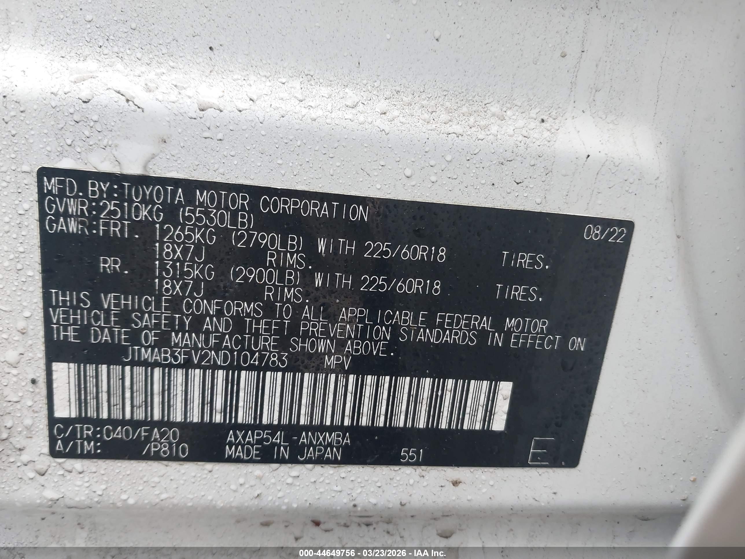TOYOTA RAV4 image 9