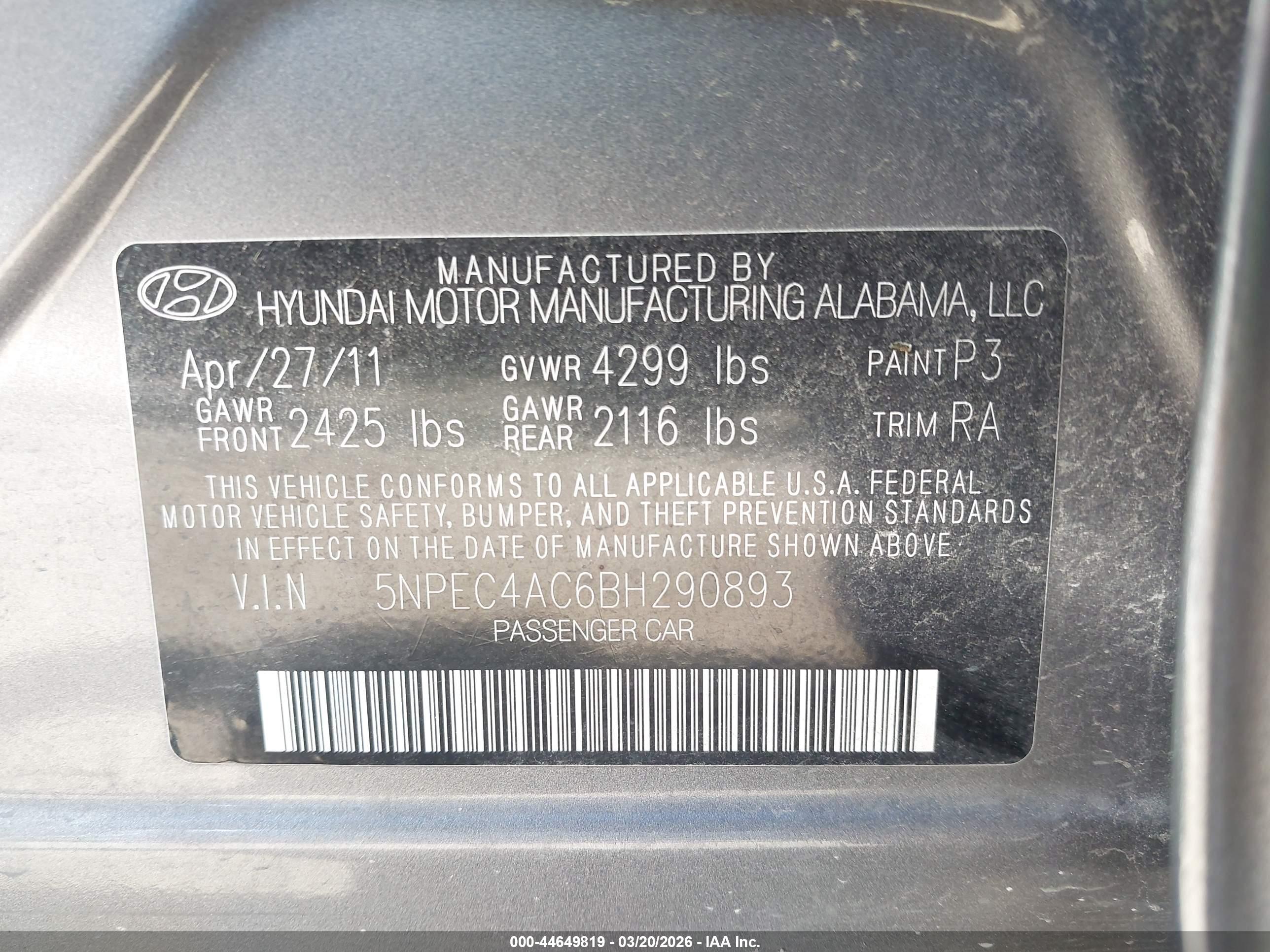HYUNDAI SONATA image 9