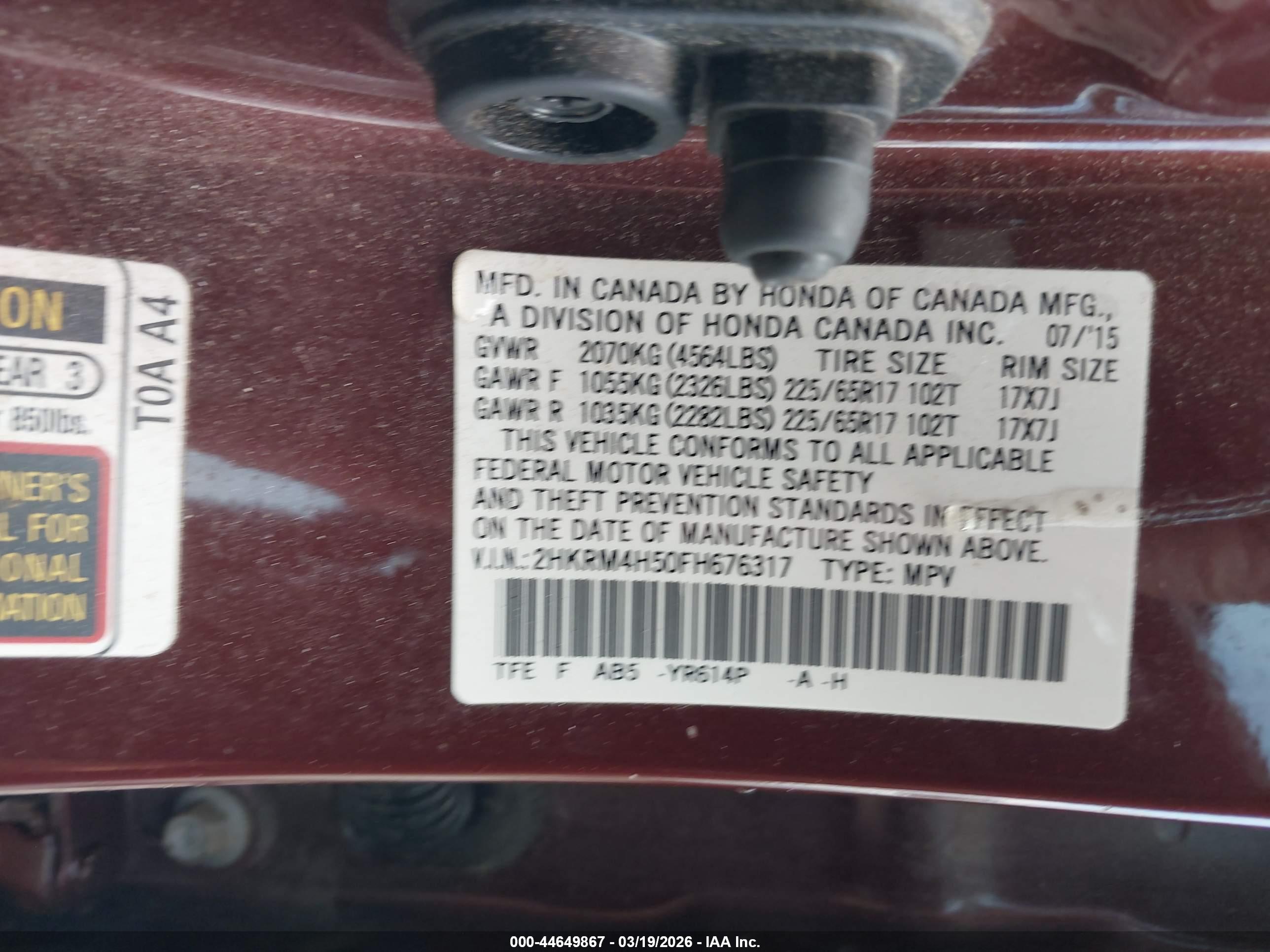 HONDA CR-V image 9