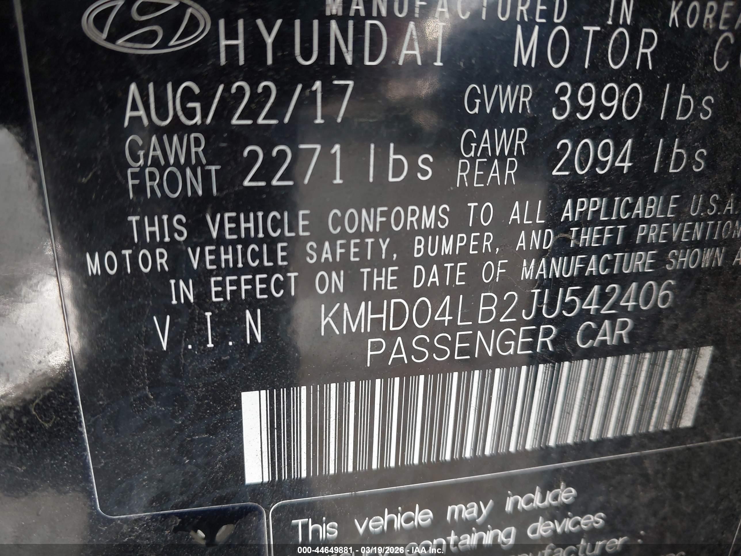 HYUNDAI ELANTRA image 9