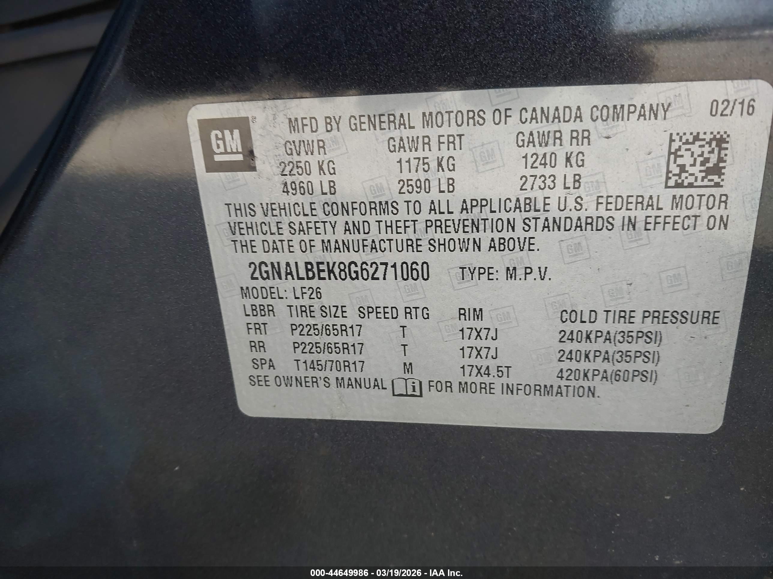 CHEVROLET EQUINOX image 9