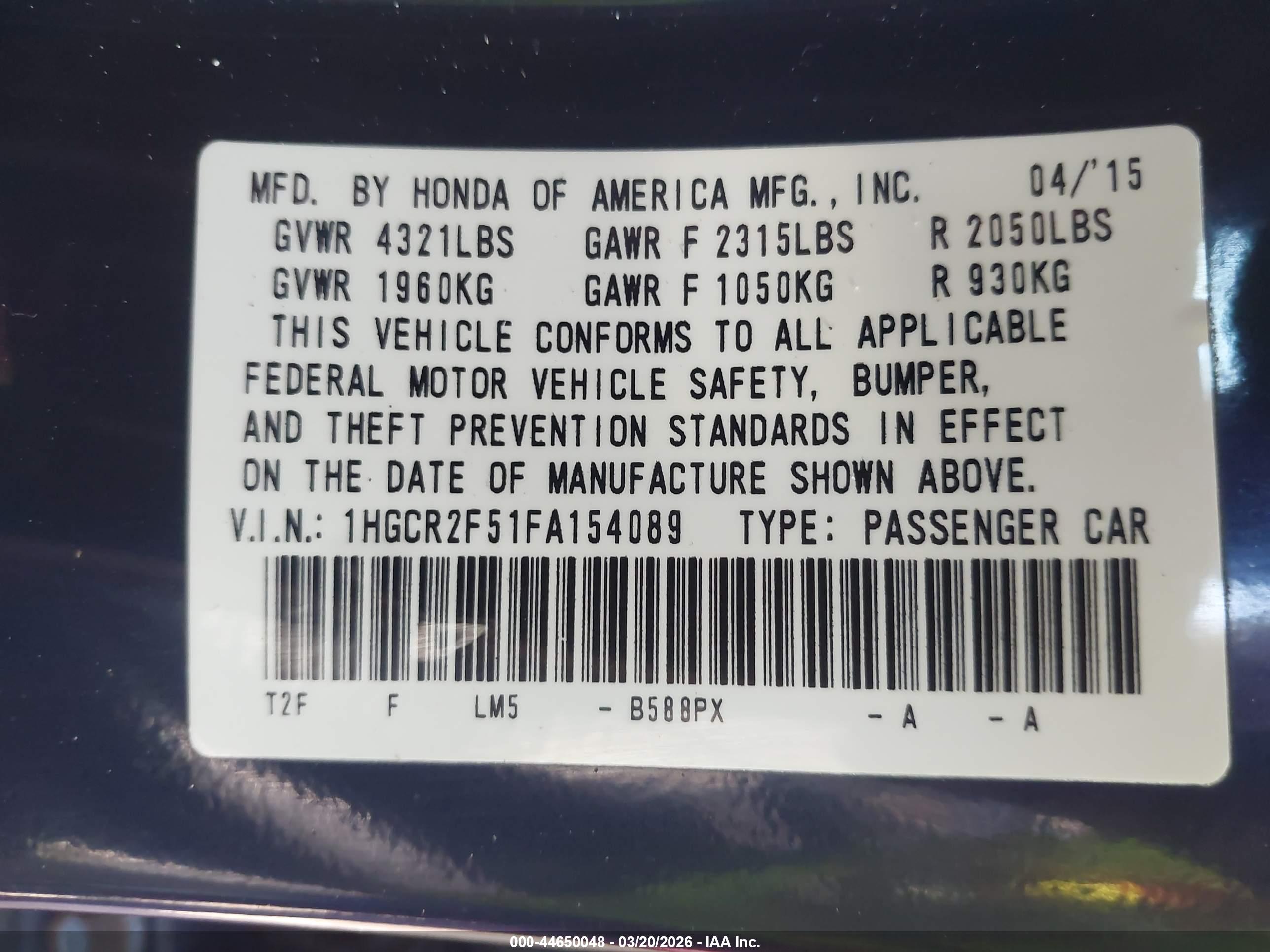 HONDA ACCORD image 9