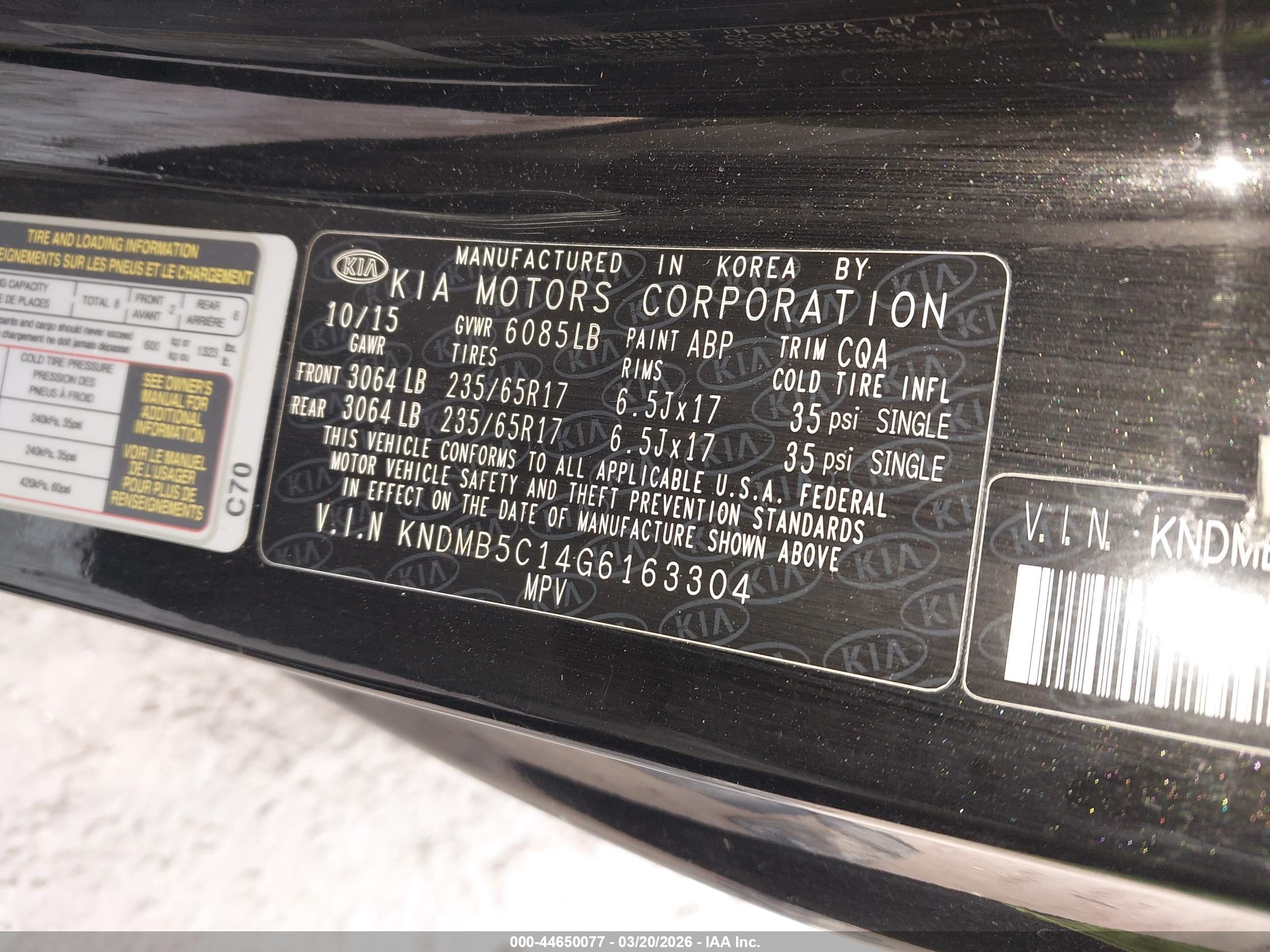 KIA SEDONA image 9