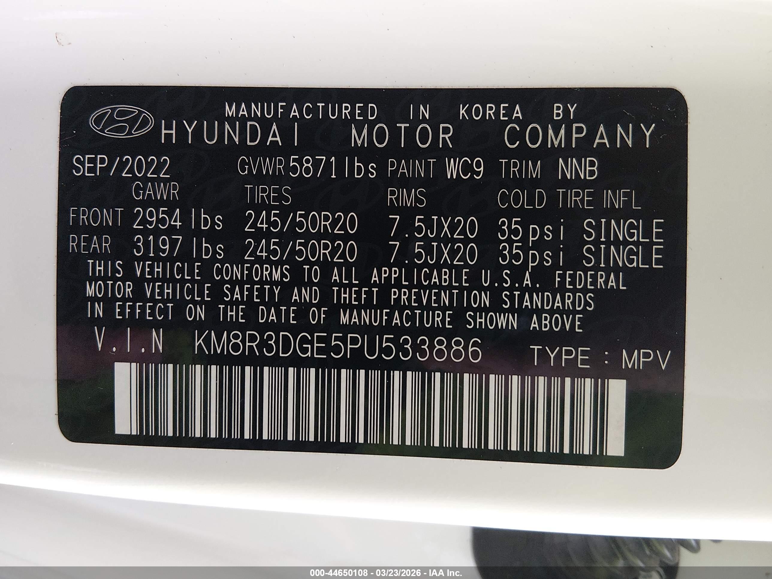 HYUNDAI PALISADE image 9