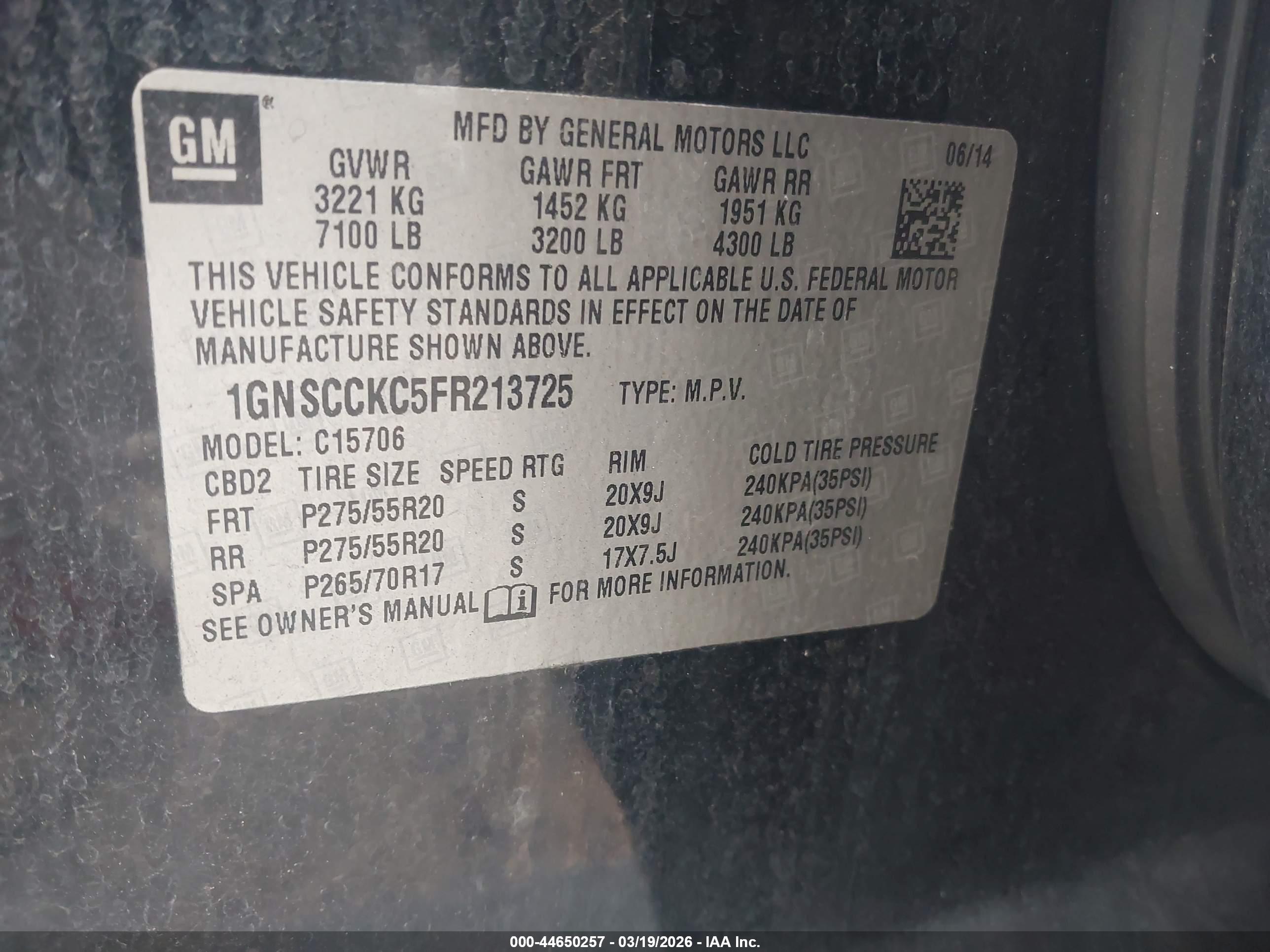 CHEVROLET TAHOE image 9
