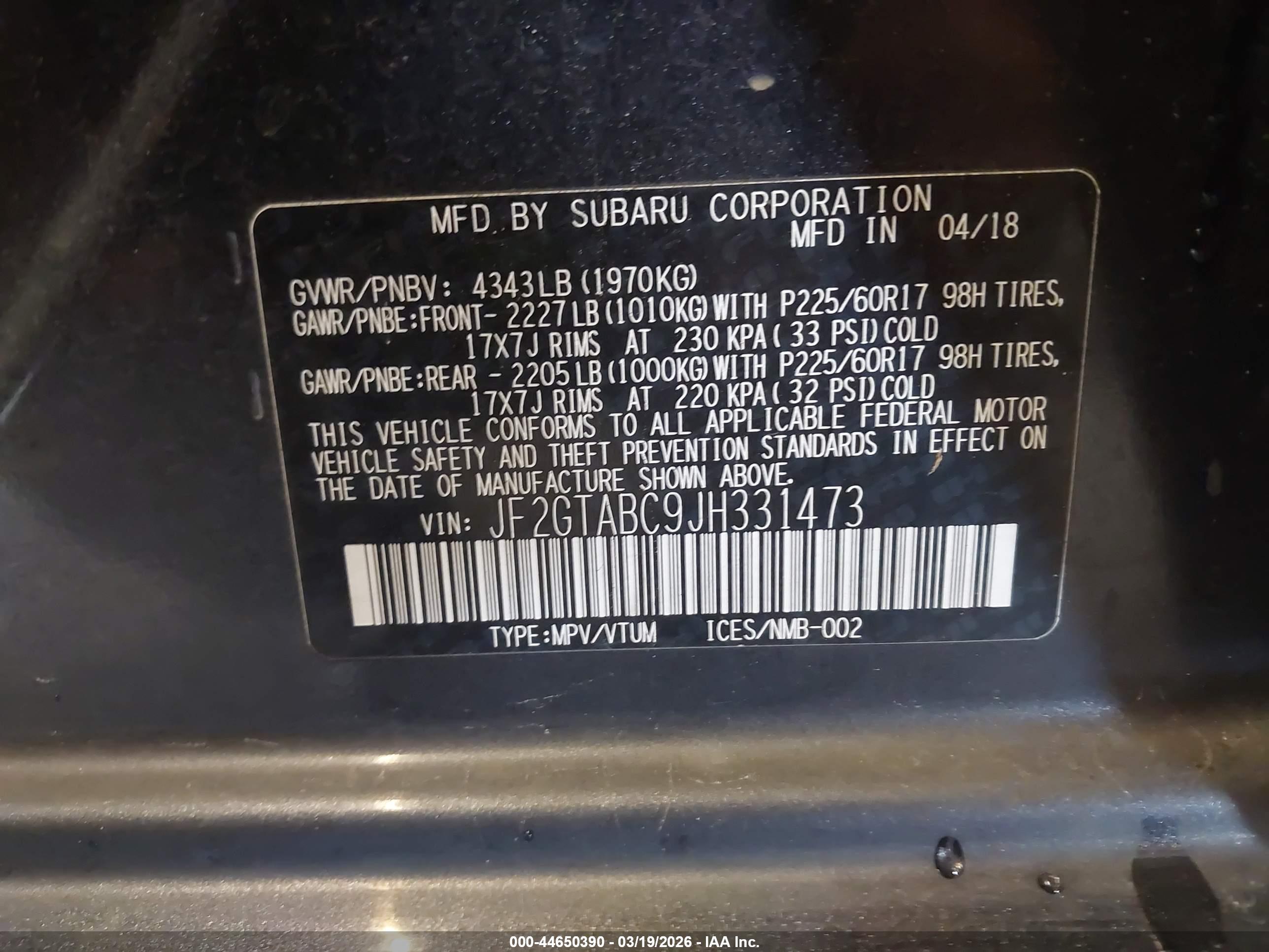 SUBARU CROSSTREK image 9
