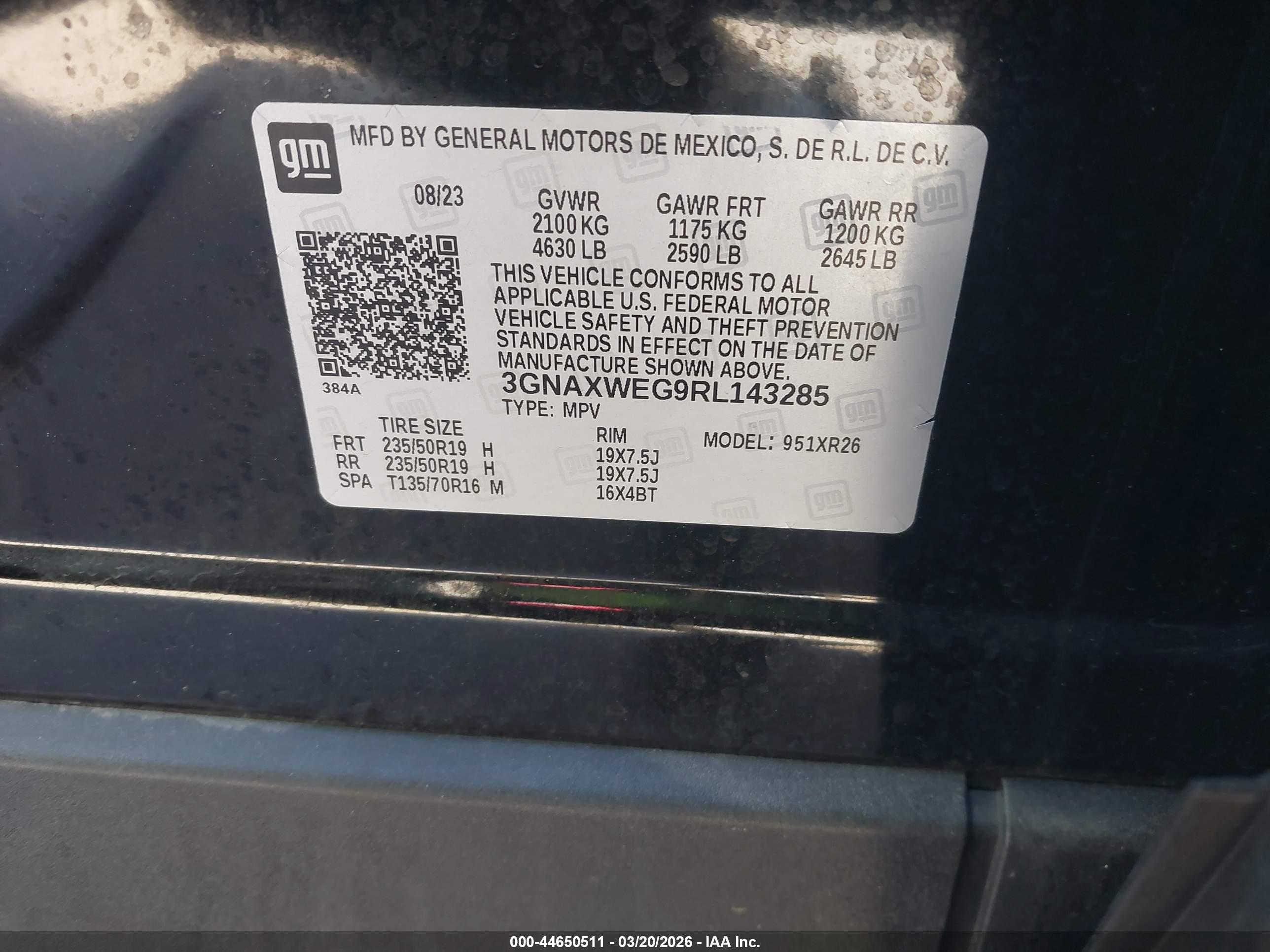 CHEVROLET EQUINOX image 9