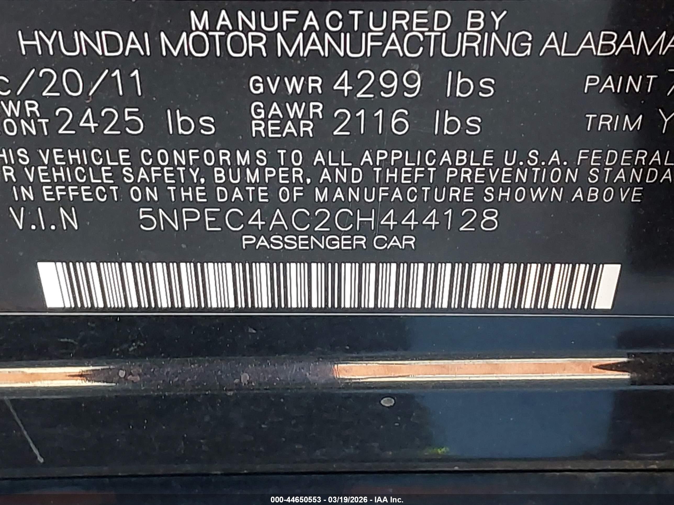 HYUNDAI SONATA image 9