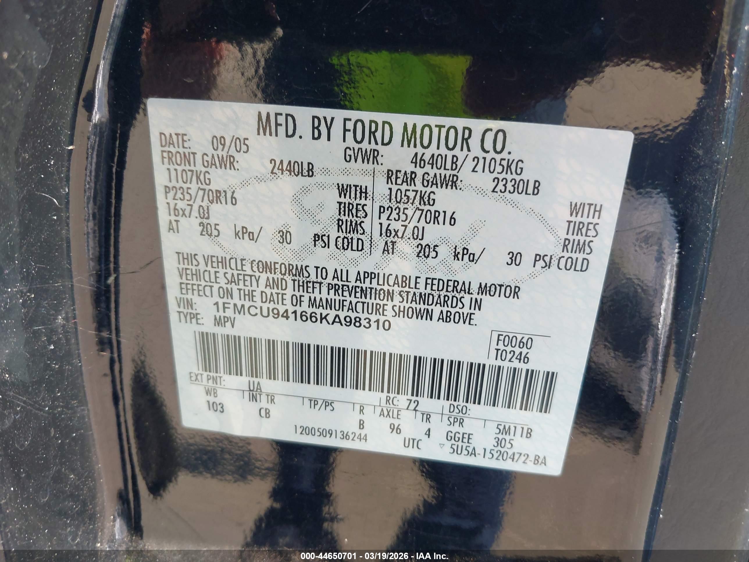 FORD ESCAPE image 9