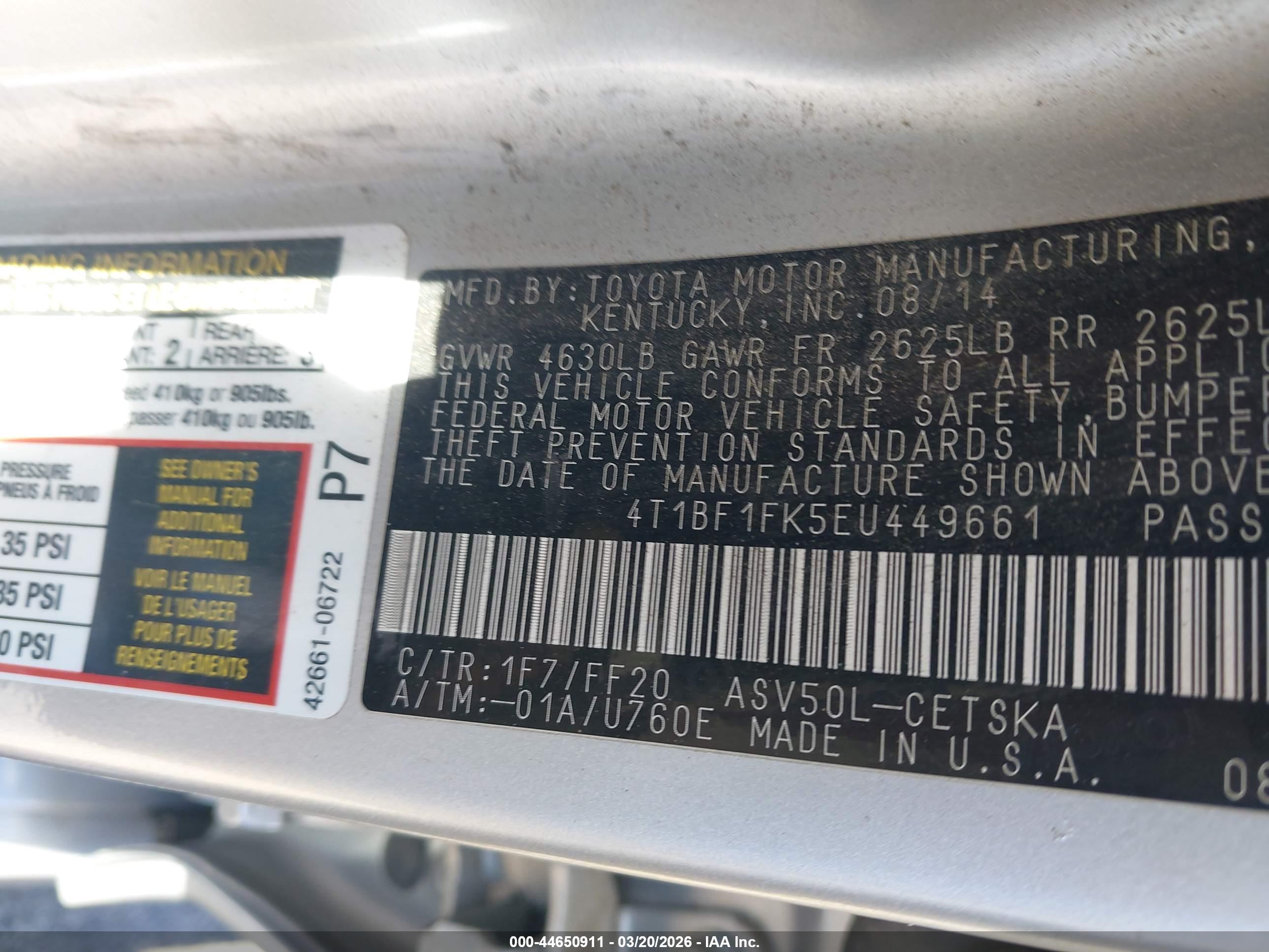 TOYOTA CAMRY image 9