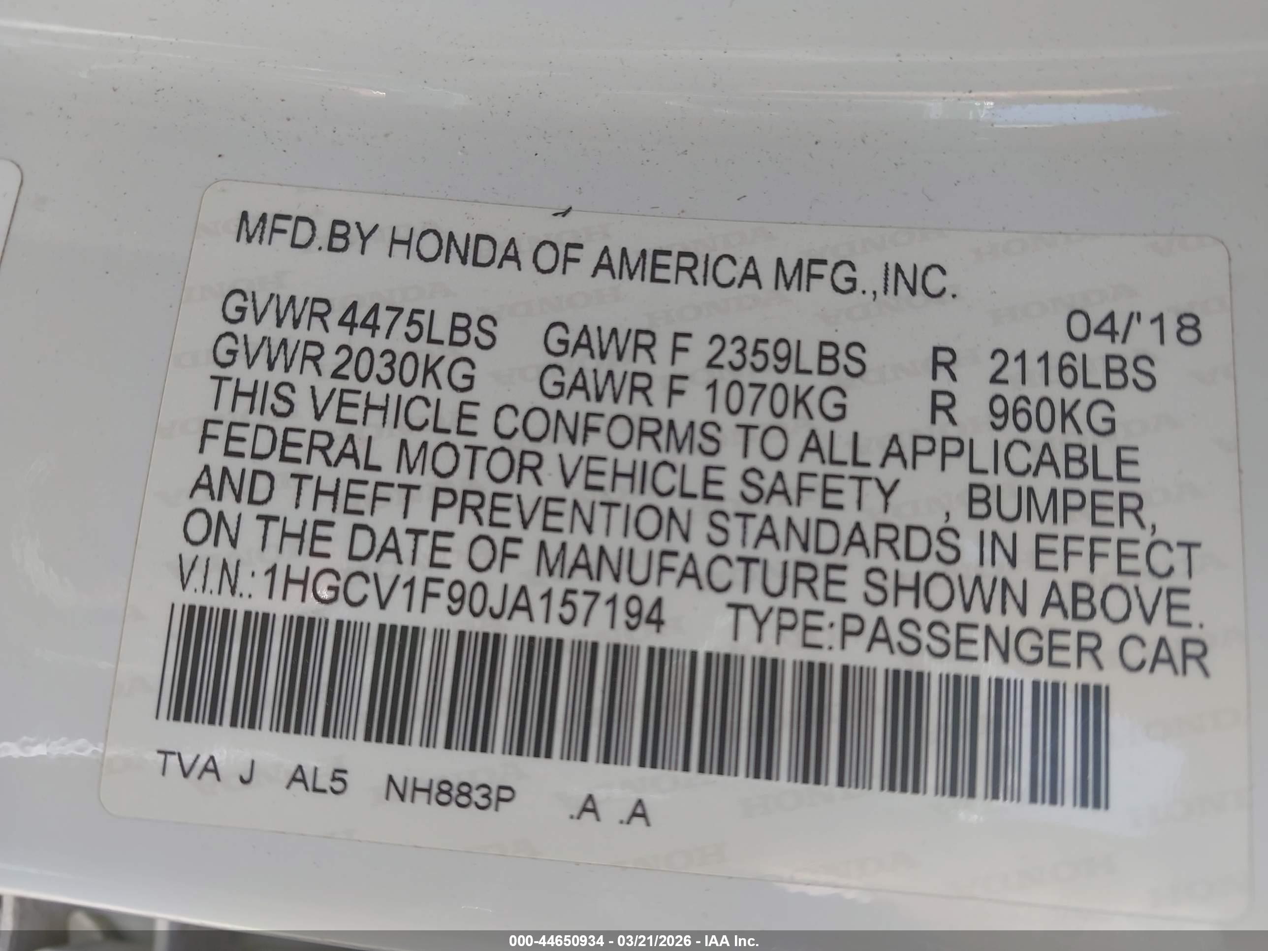 HONDA ACCORD image 9