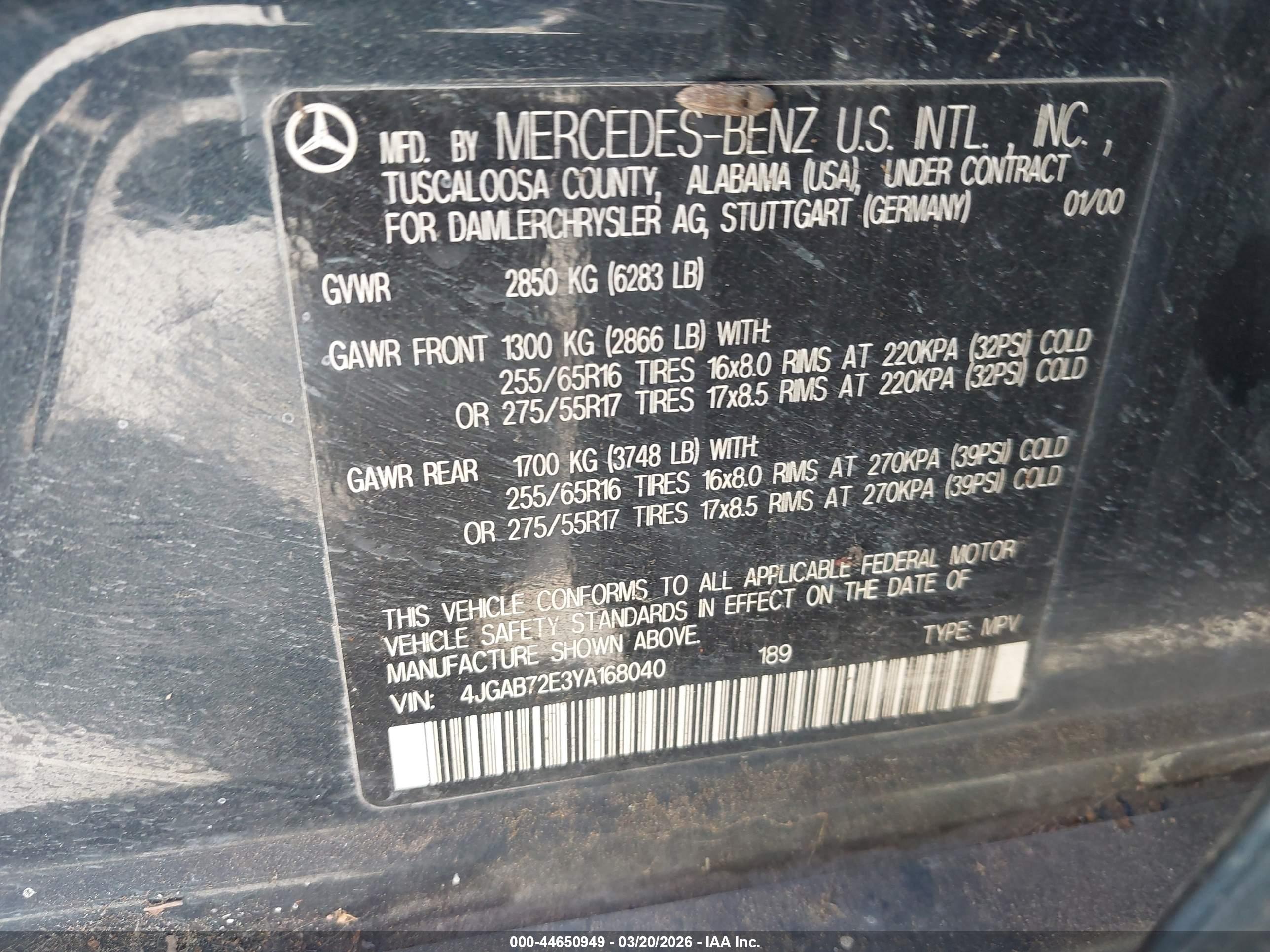 MERCEDES-BENZ ML image 9