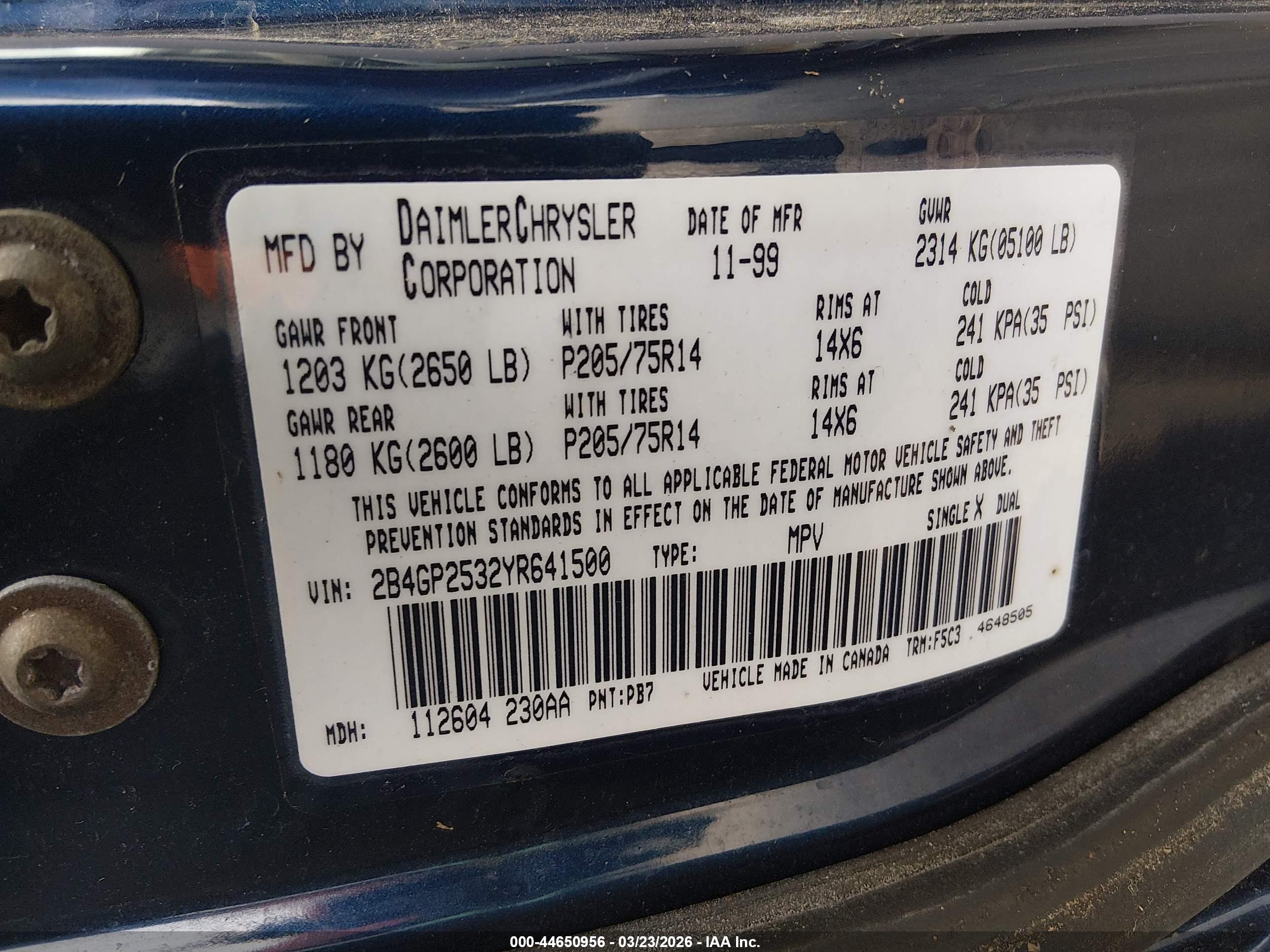 DODGE CARAVAN image 9