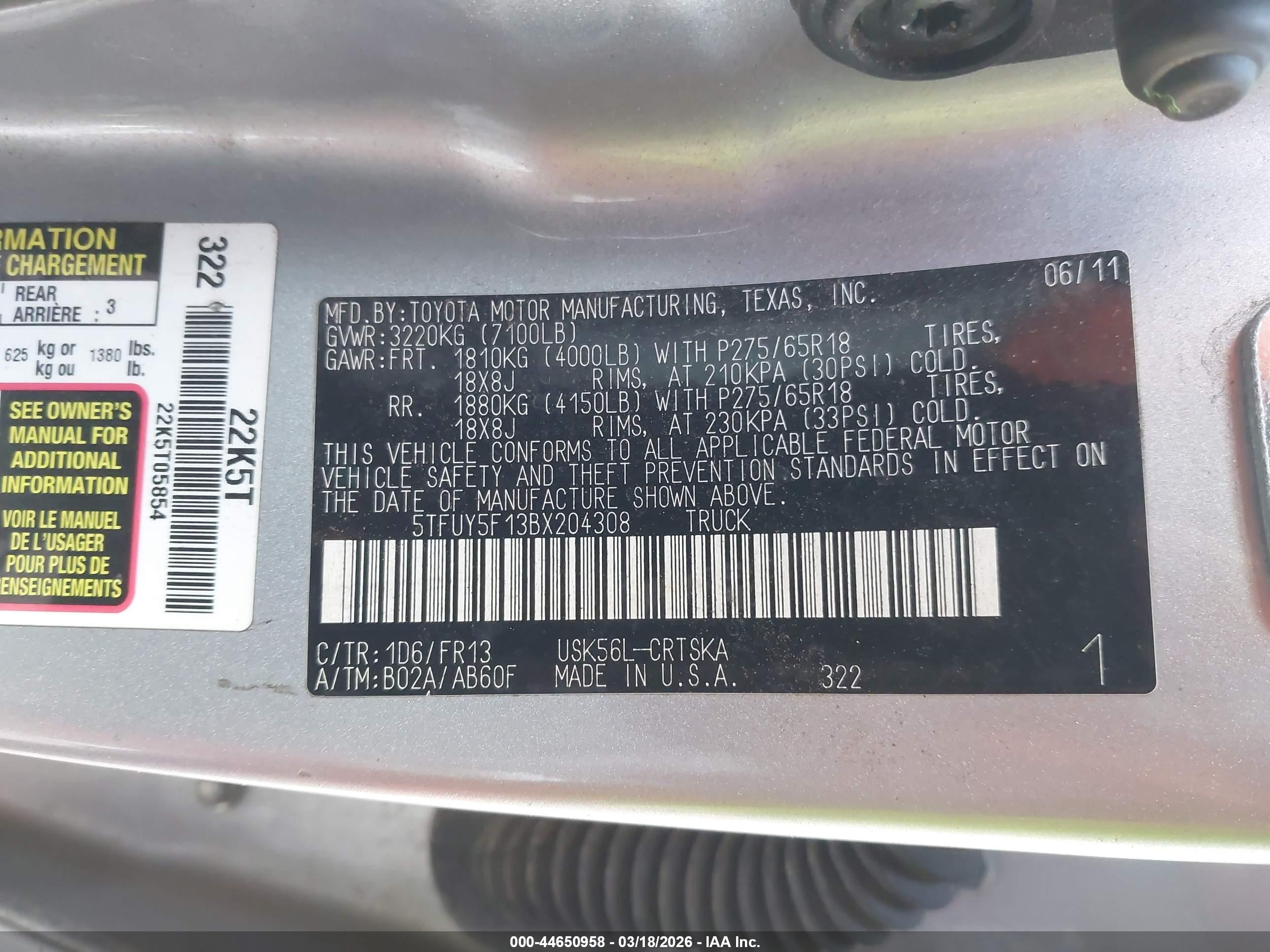 TOYOTA TUNDRA image 9