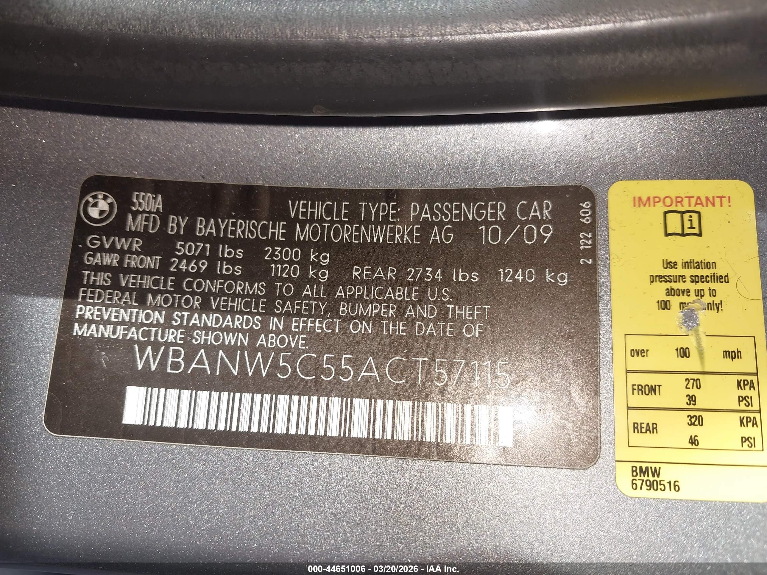 BMW 550I image 9