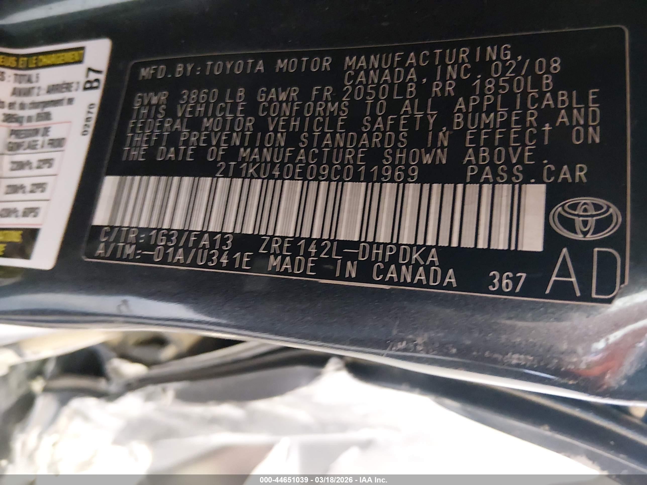 TOYOTA MATRIX image 9