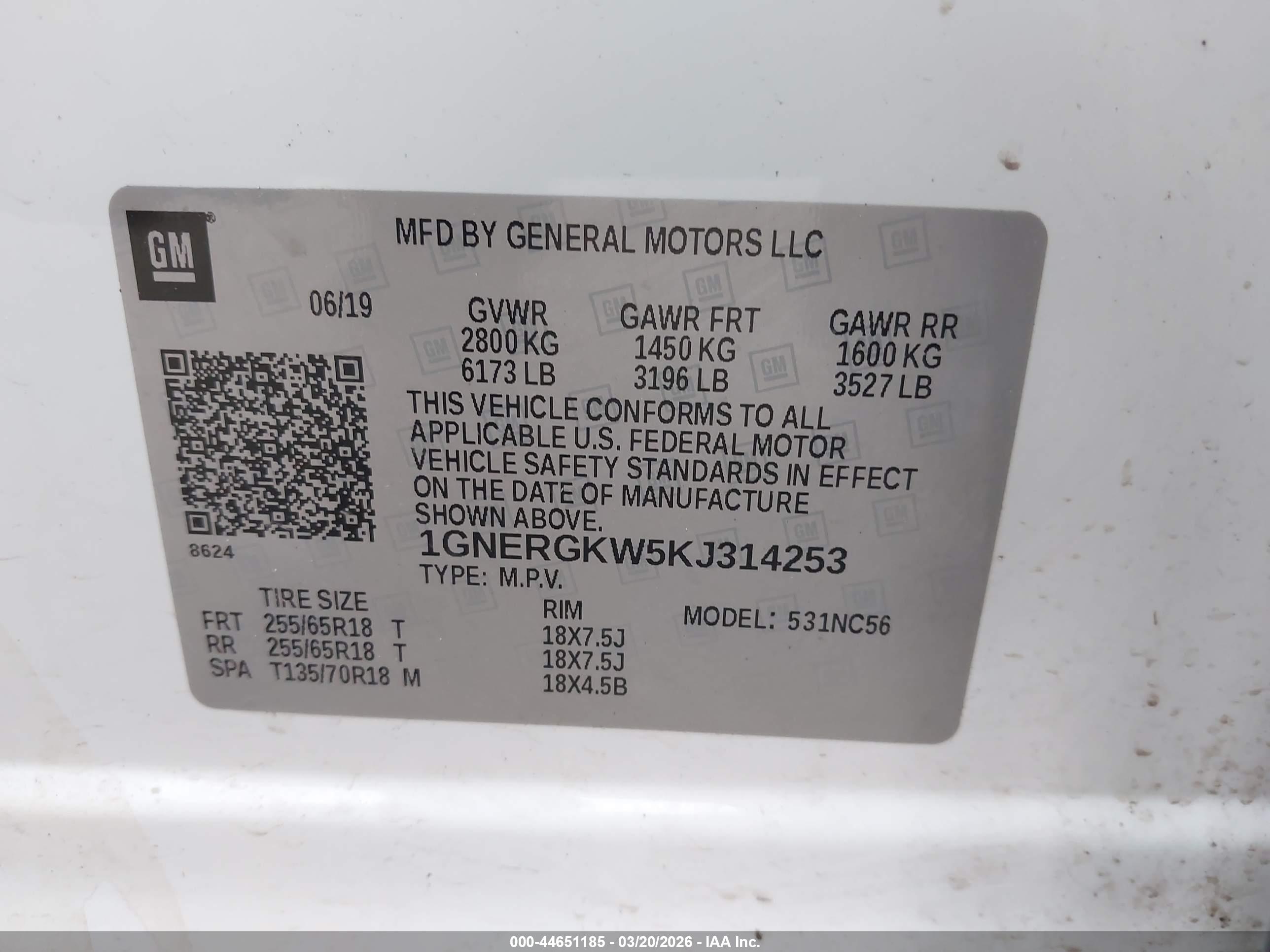 CHEVROLET TRAVERSE image 9